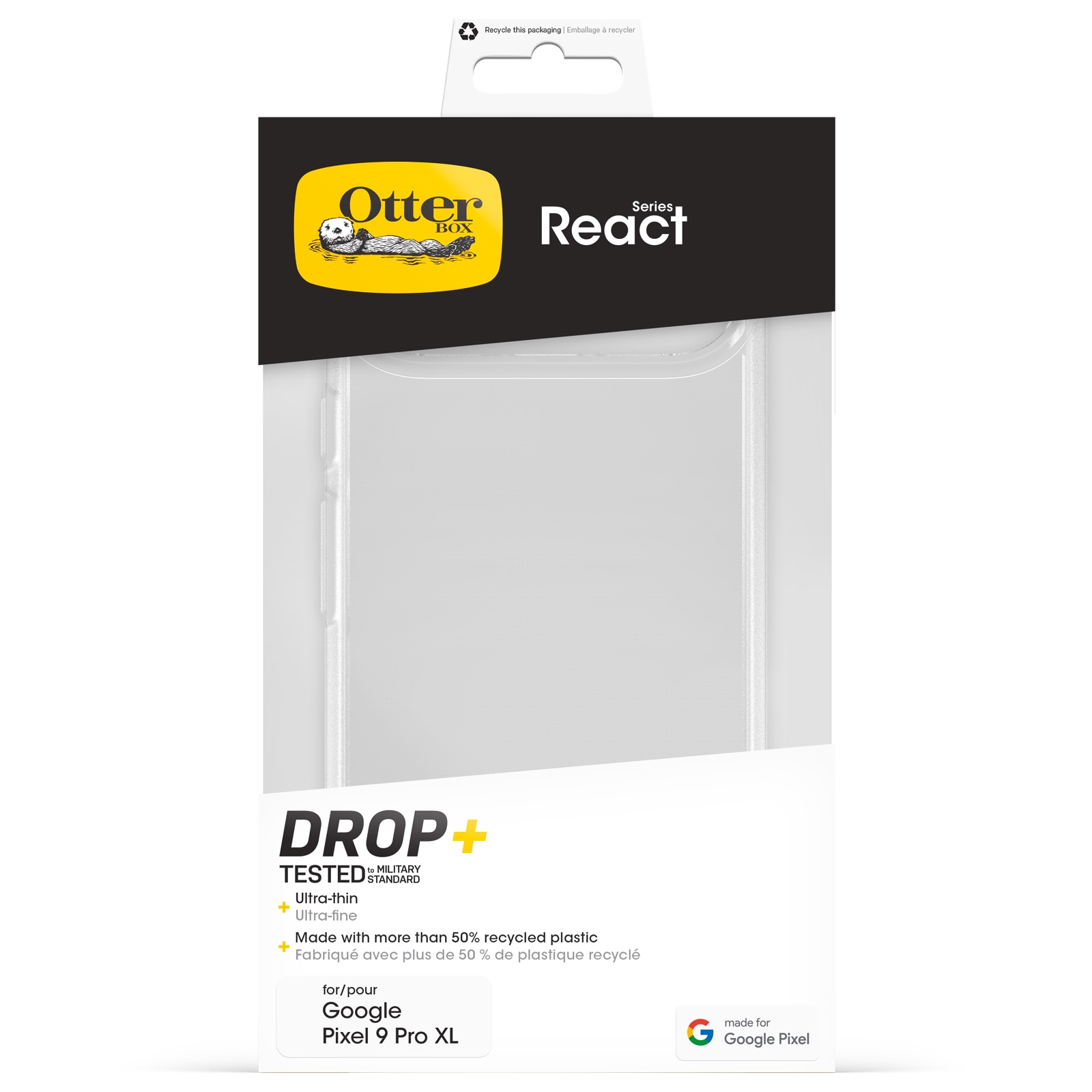 Otterbox Handyhülle »React für Google Pixel 9 Pro XL« Smartphones Backcover, Schutzhülle, Handyschutzhülle, Case, Schutzcase, stoßfest
