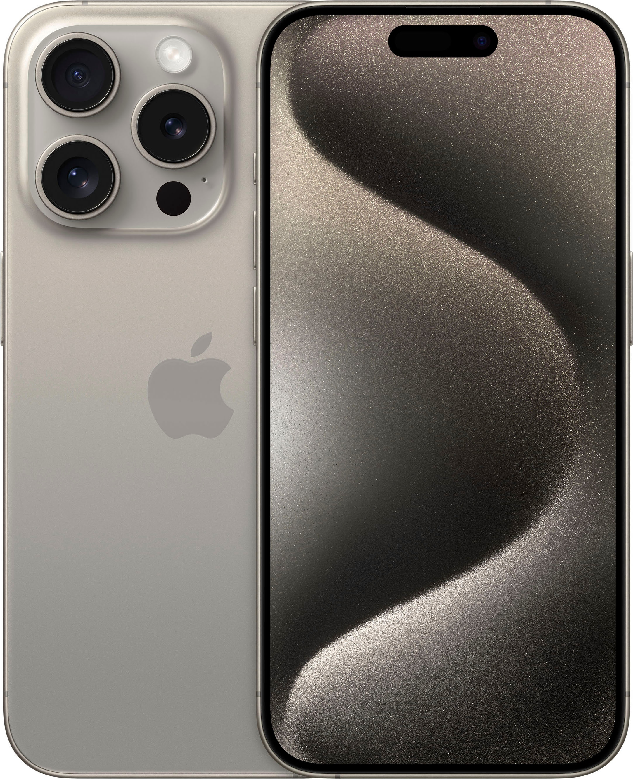 Apple Smartphone »iPhone 15 Pro 128GB«, natural titanium, 15,5 cm/6,1 Zoll,  128 GB Speicherplatz, 48 MP Kamera ➥ 3 Jahre XXL Garantie | UNIVERSAL