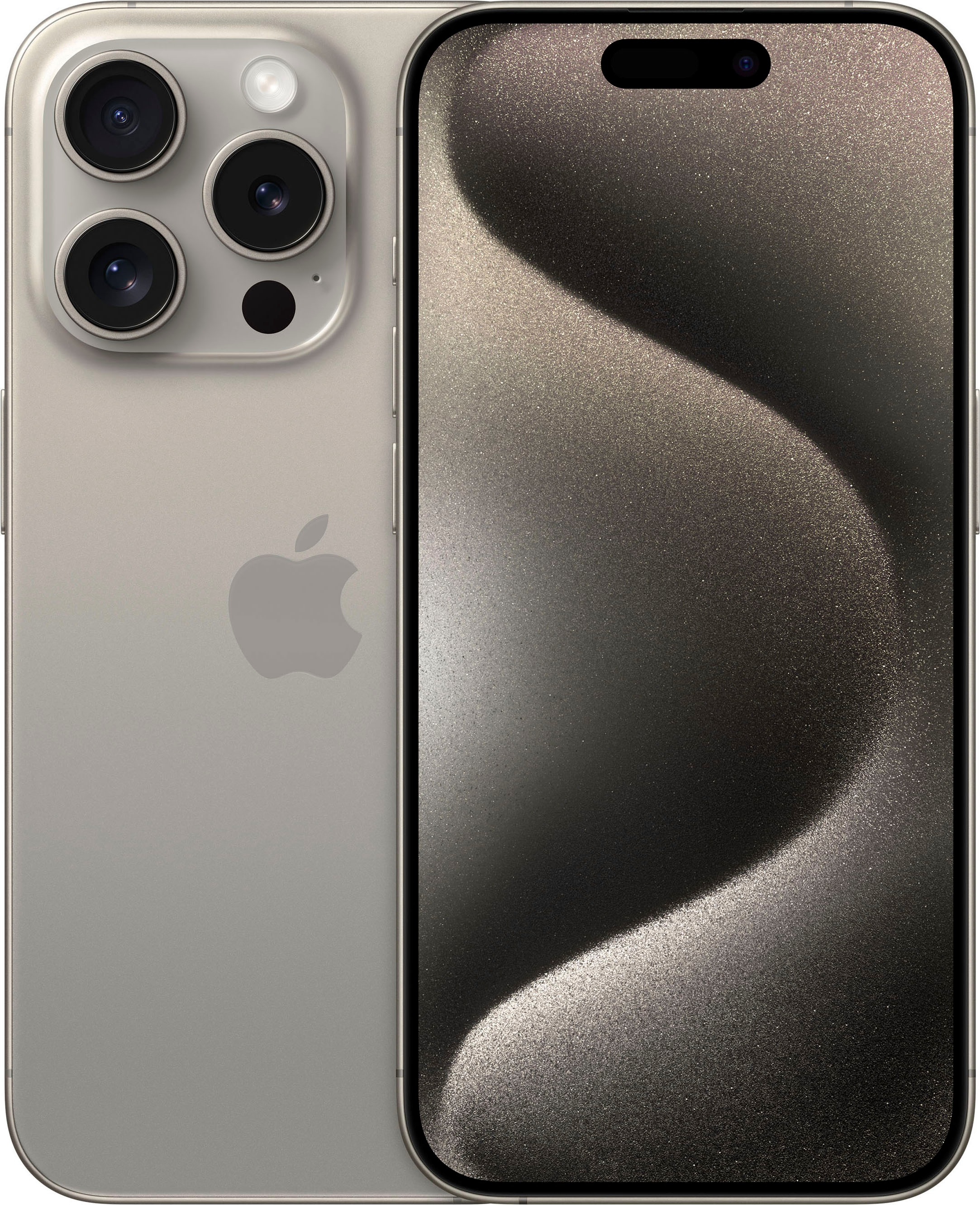 Apple Smartphone »iPhone Jahre Pro UNIVERSAL GB Garantie XXL titanium, Speicherplatz, Kamera 512GB«, 3 cm/6,1 48 MP | 15 Zoll, white ➥ 512 15,5