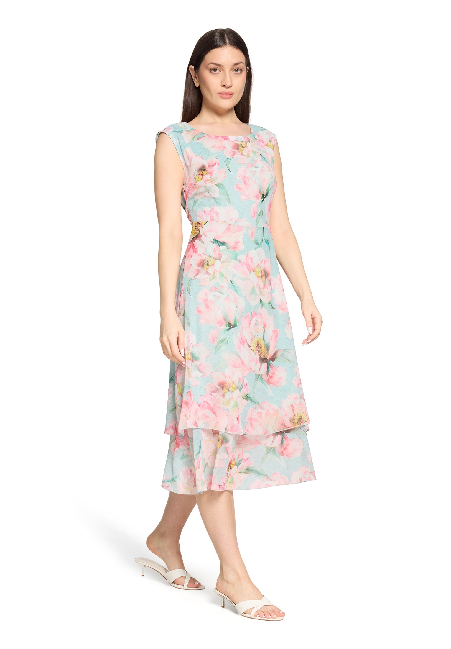 Betty Barclay Chiffonkleid »Chiffonkleid mit Bindegürtel«