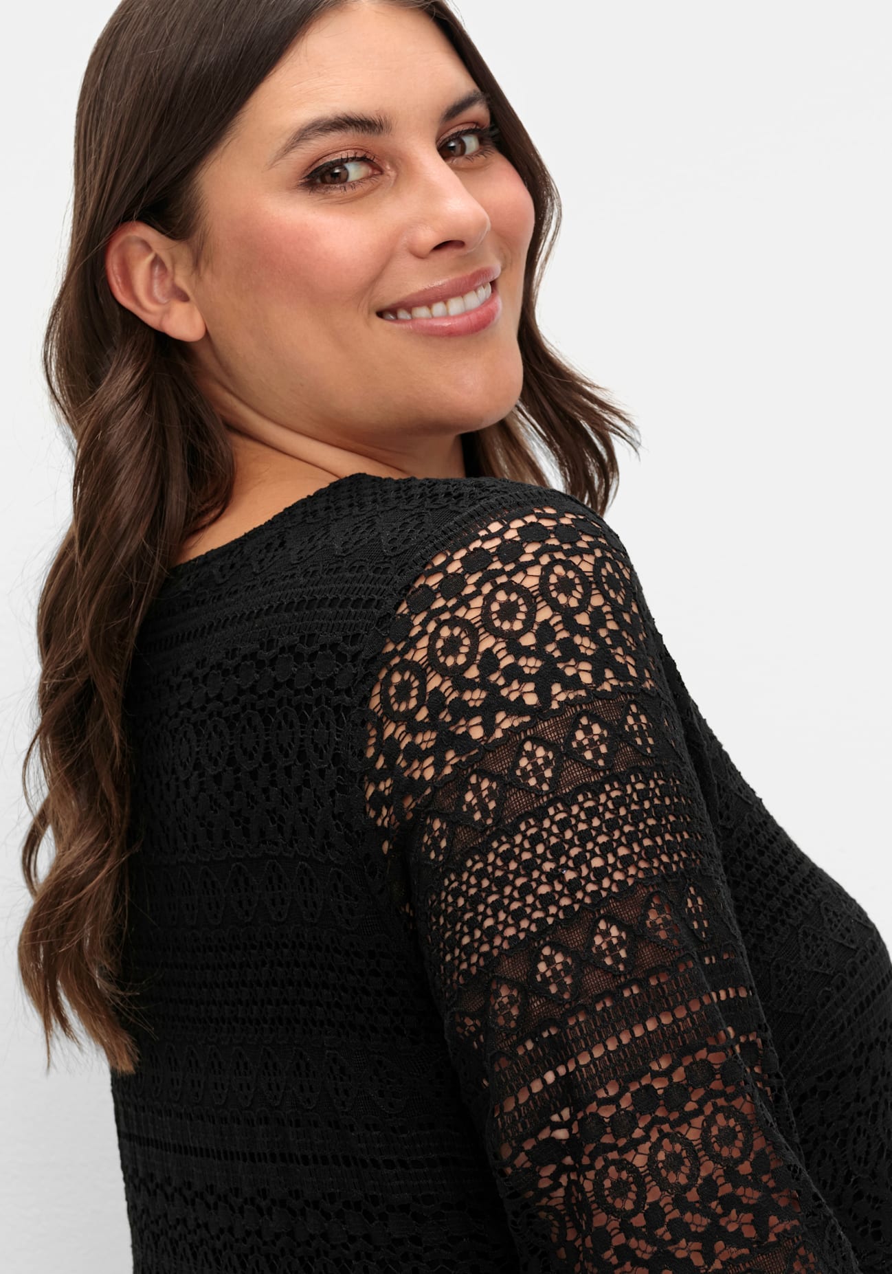 Sheego Spitzenkleid »Spitzenkleid«