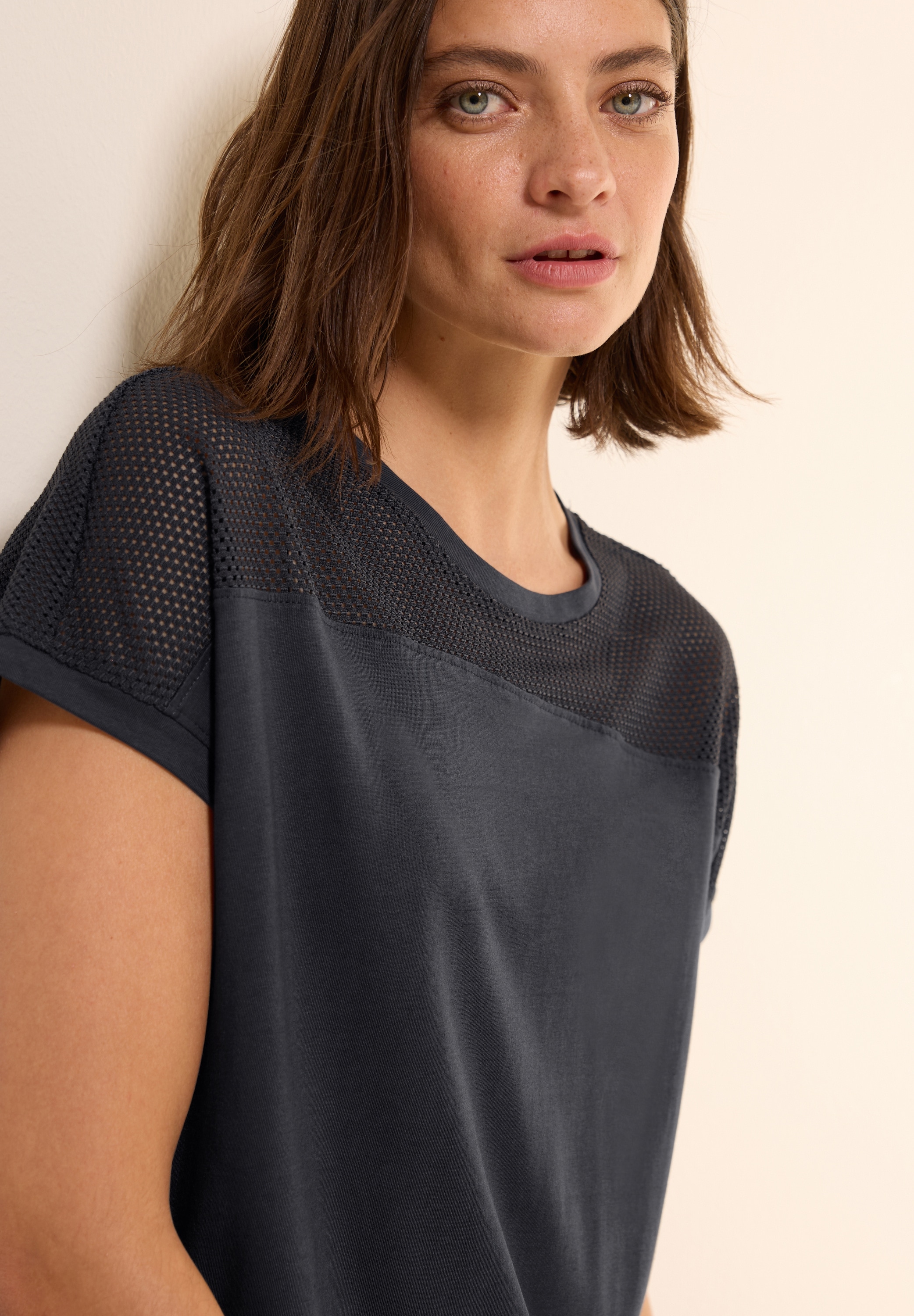 Cecil T-Shirt, mit Meshdetail