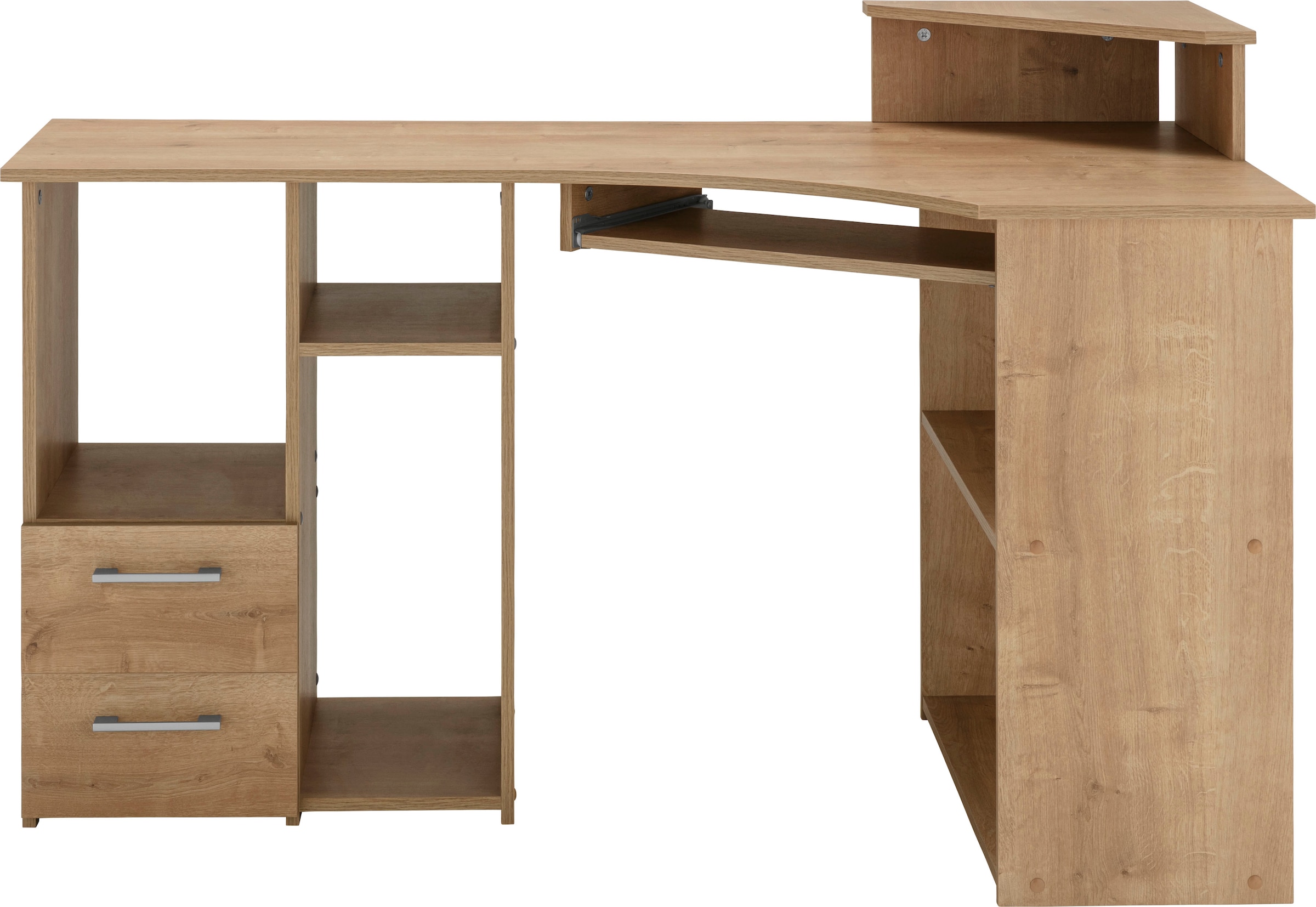 VOGL Möbelfabrik Schreibtisch »Sam«, Tastaturauszug Rechnung cm, und mit Breite Towerfach auf 137 kaufen