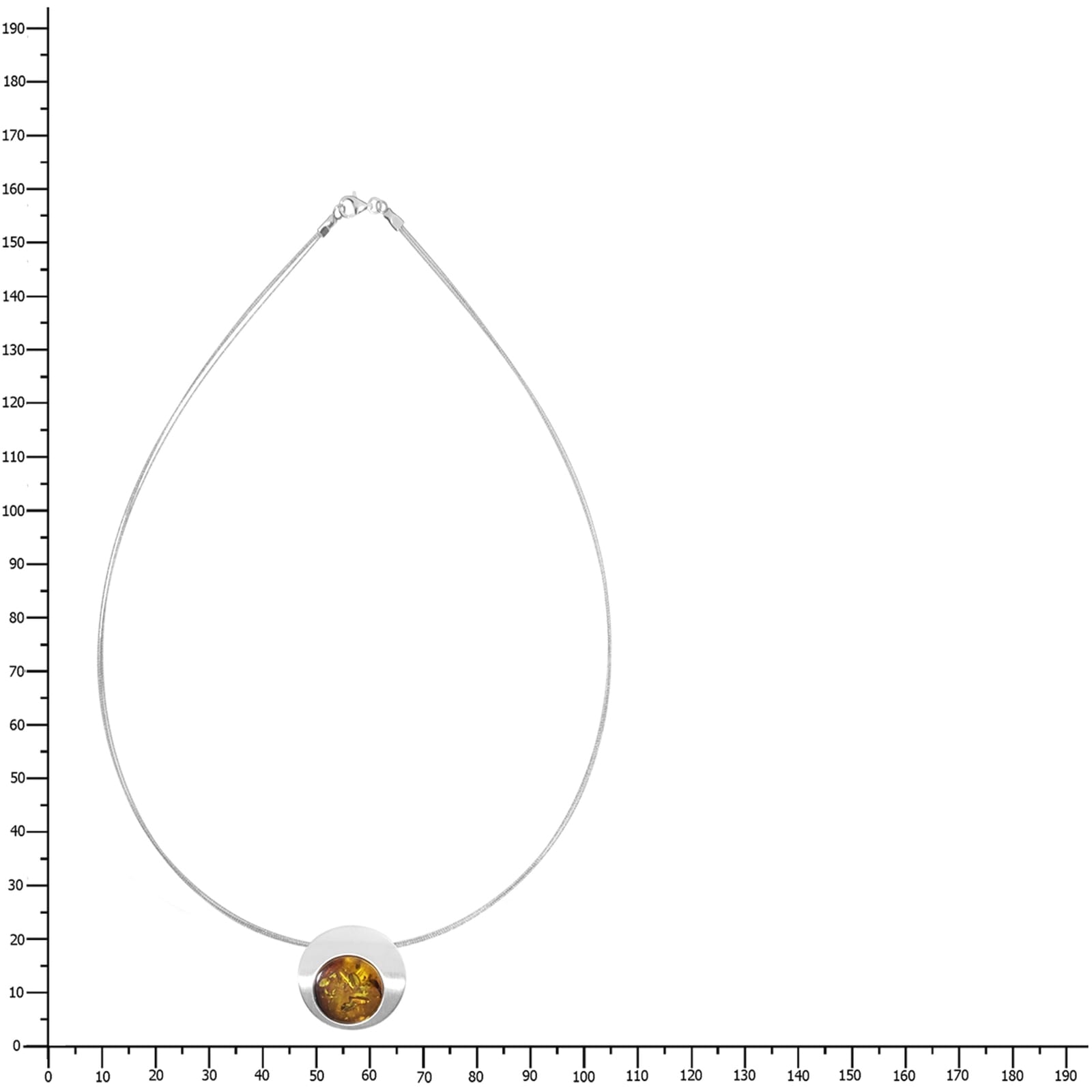 OSTSEE-SCHMUCK Kette mit Anhänger »- Gleiter-Alina 19 mm - Silber 925/000 - Bernstein«