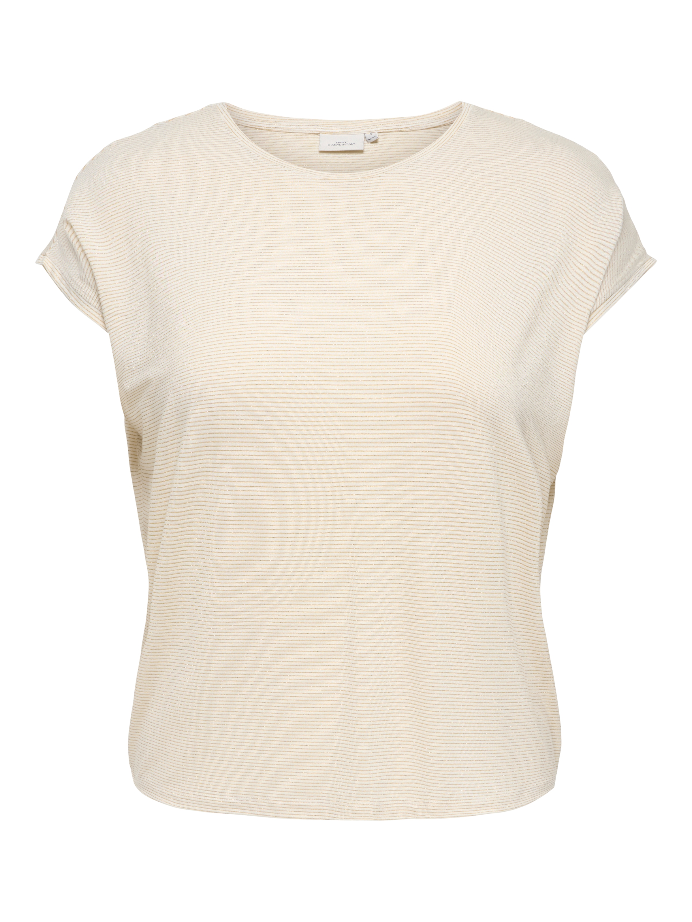 ONLY CARMAKOMA Kurzarmshirt »CARCLAUDIA LIFE S/S GLITTER TOP NOOS«