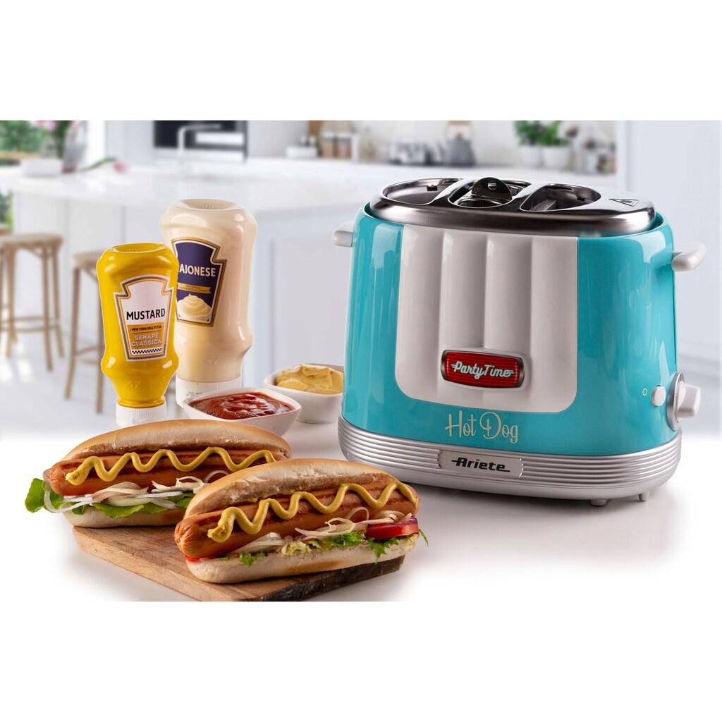 Ariete Hotdog-Maker »206B Party Time blau«, 650 W