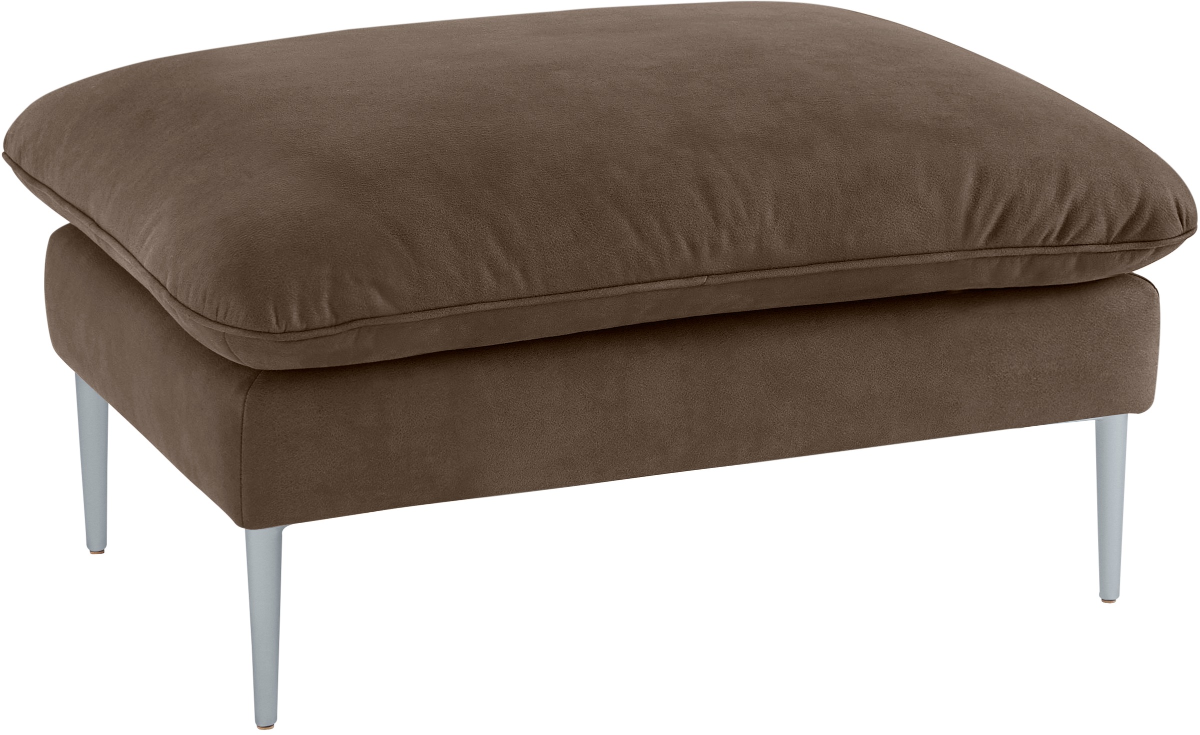 W.SCHILLIG Hocker »enjoy&MORE«, Füße silber matt, Breite 106 cm