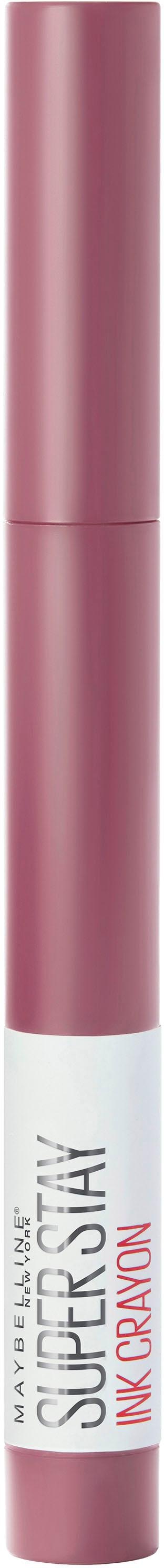 MAYBELLINE NEW YORK Lippenstift »Super Stay Ink Crayon«, mit natürlichen Inhaltstoffen