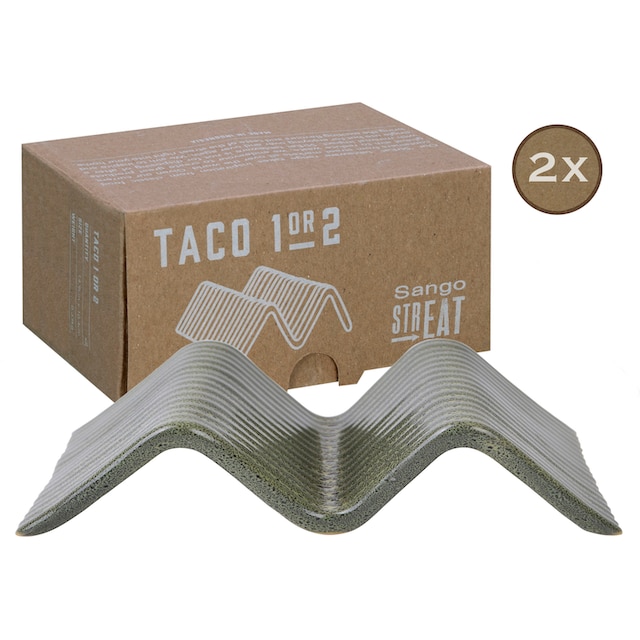 CreaTable Servierplatte »Taco Stand«, (Set, 2 tlg.), Servier Set,  Topaktueller „Streat Food“ Trend mit 3 Jahren XXL Garantie