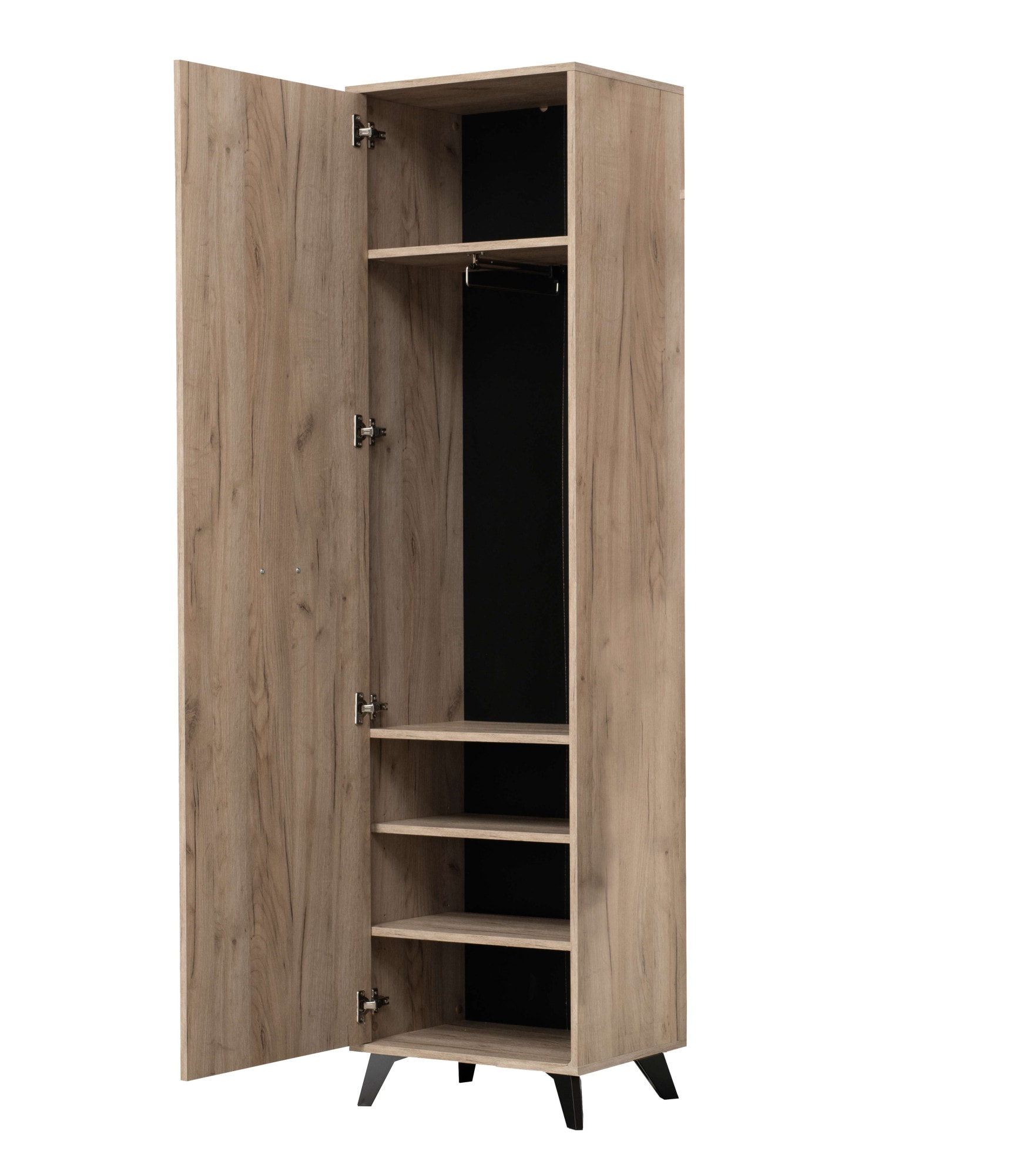 INOSIGN Garderoben-Set »Umbria, Flurmöbel, Dielenmöbel, Breite 175 cm, in Grau Eiche«, (Komplett-Set, 5 St., 5-st), (Set, 5-St) inkl. 2 Schränke, Sitzbank, Garderobenpaneel und Spiegel