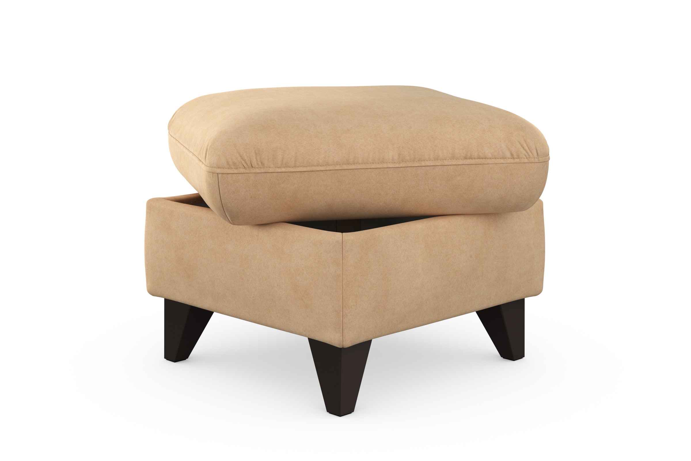 sit&more Stauraumhocker »Mellum«, mit Stauraum und wengefarbenen Holzfüßen