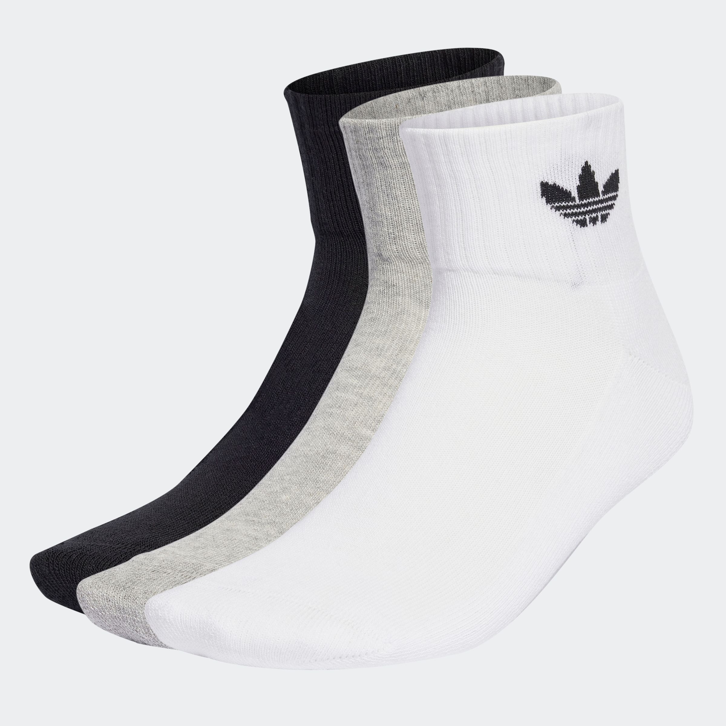 adidas Originals Sportsocken "1/4 SOCKS 3P" 3 Paar tlg. knöchellange Passform, im 3er-Pack, mit Baumwollanteil