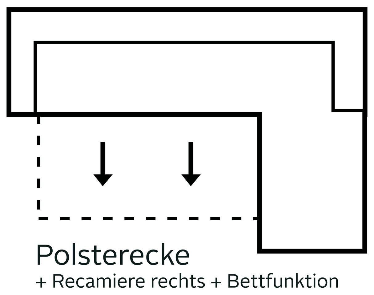 Home affaire Ecksofa »TRIPLO optionale Schlafsofa mit Bettkasten, Maße B/T/H: 234/164/89 cm«, L-Form wahlweise mit Bettfunktion - Liegefläche 132x210 cm