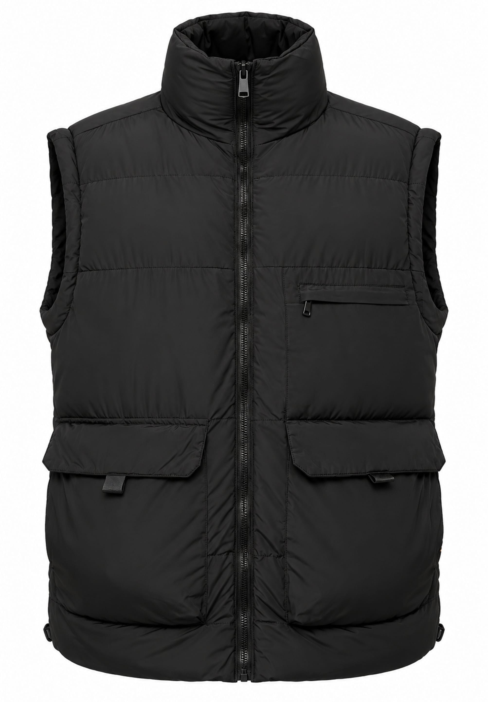 SOULSTAR Steppjacke »Winterjacke mit Stehkragen - Pufferjacke für Männer« ohne Kapuze Herren Outdoor Jacke für den Winter mit abnehmbaren Ärmeln