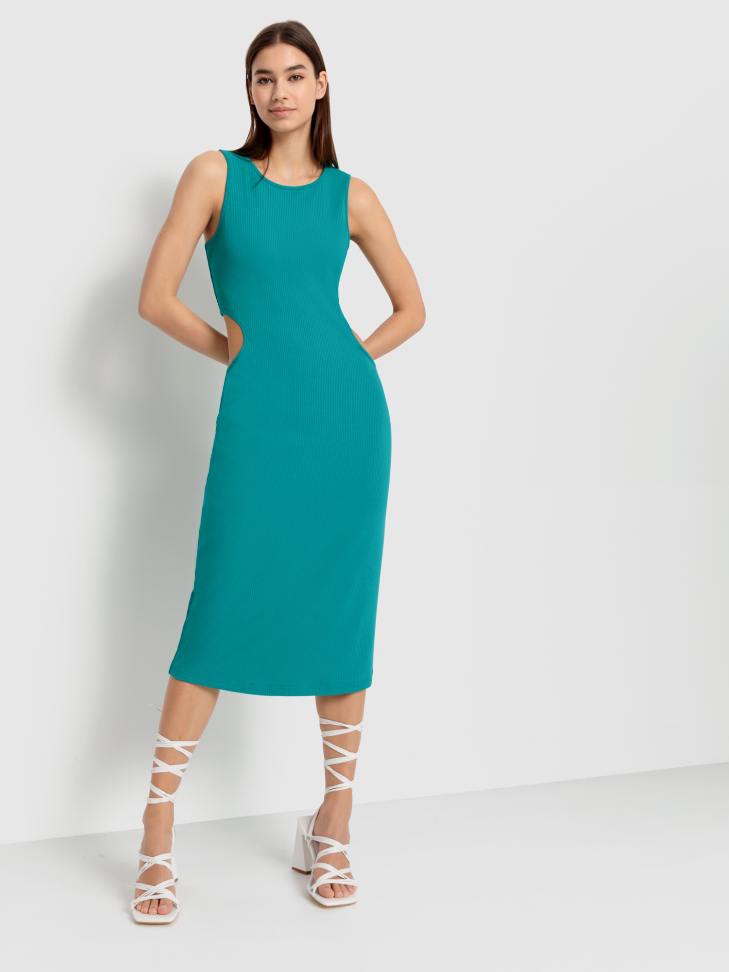 LSCN by LASCANA Midikleid, aus Rippware