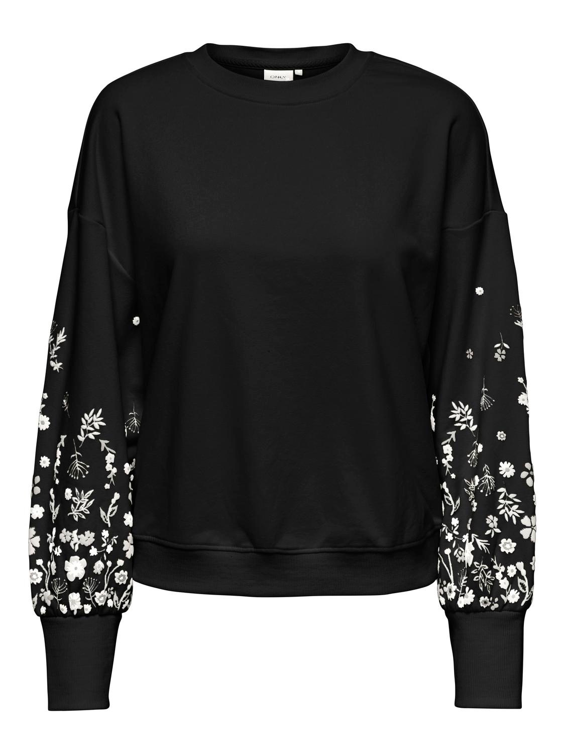 ONLY Sweatshirt »ONLBROOKE L/S O-NECK FLOWER SWT«