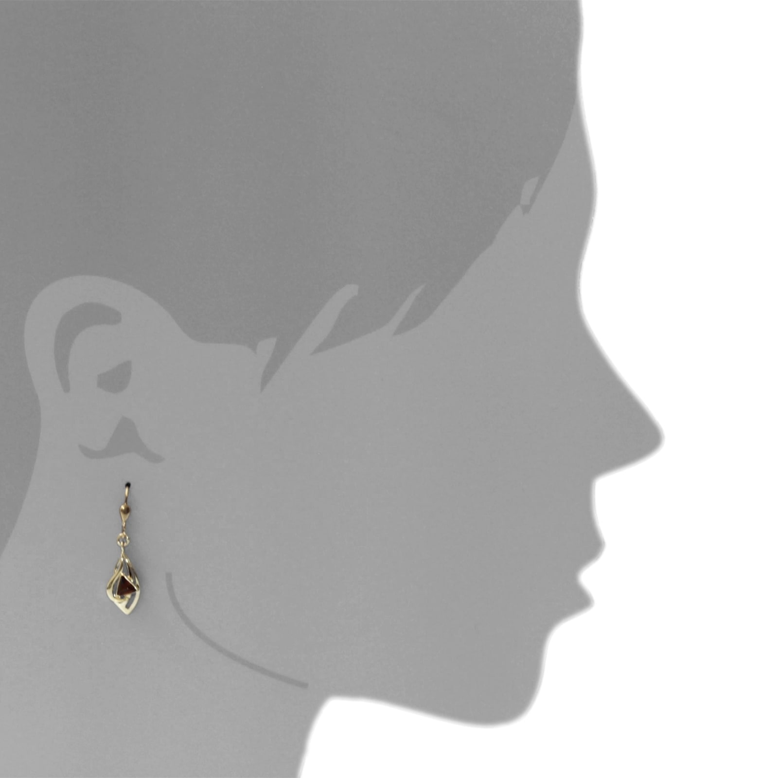 OSTSEE-SCHMUCK Paar Ohrhänger »- Sadie - Gold 333/000 - Bernstein«
