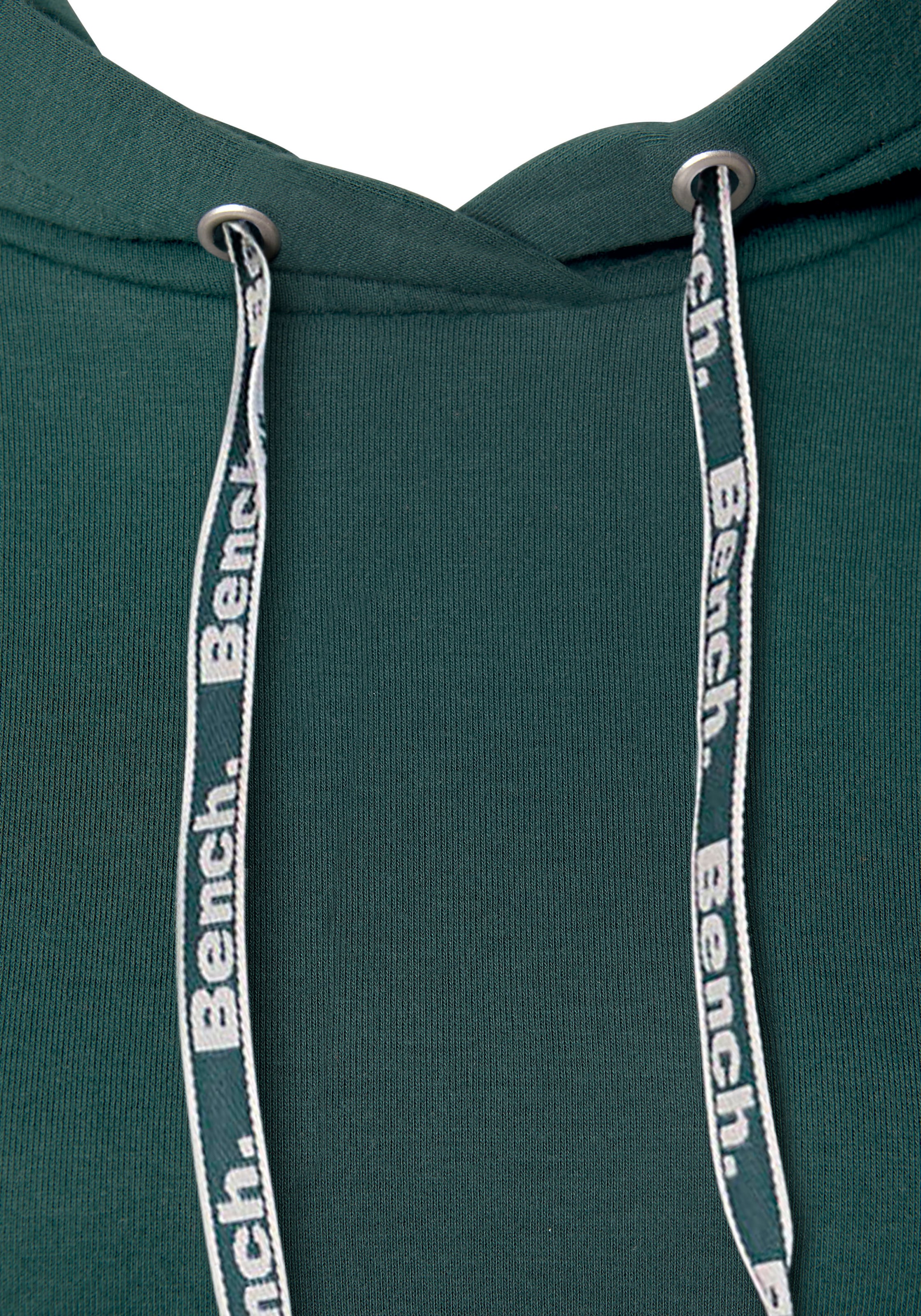 Bench. Loungewear Kapuzensweatshirt, mit Hoodie Loungeanzug, bei farblich und abgesetzten Logodruck, Ärmeln