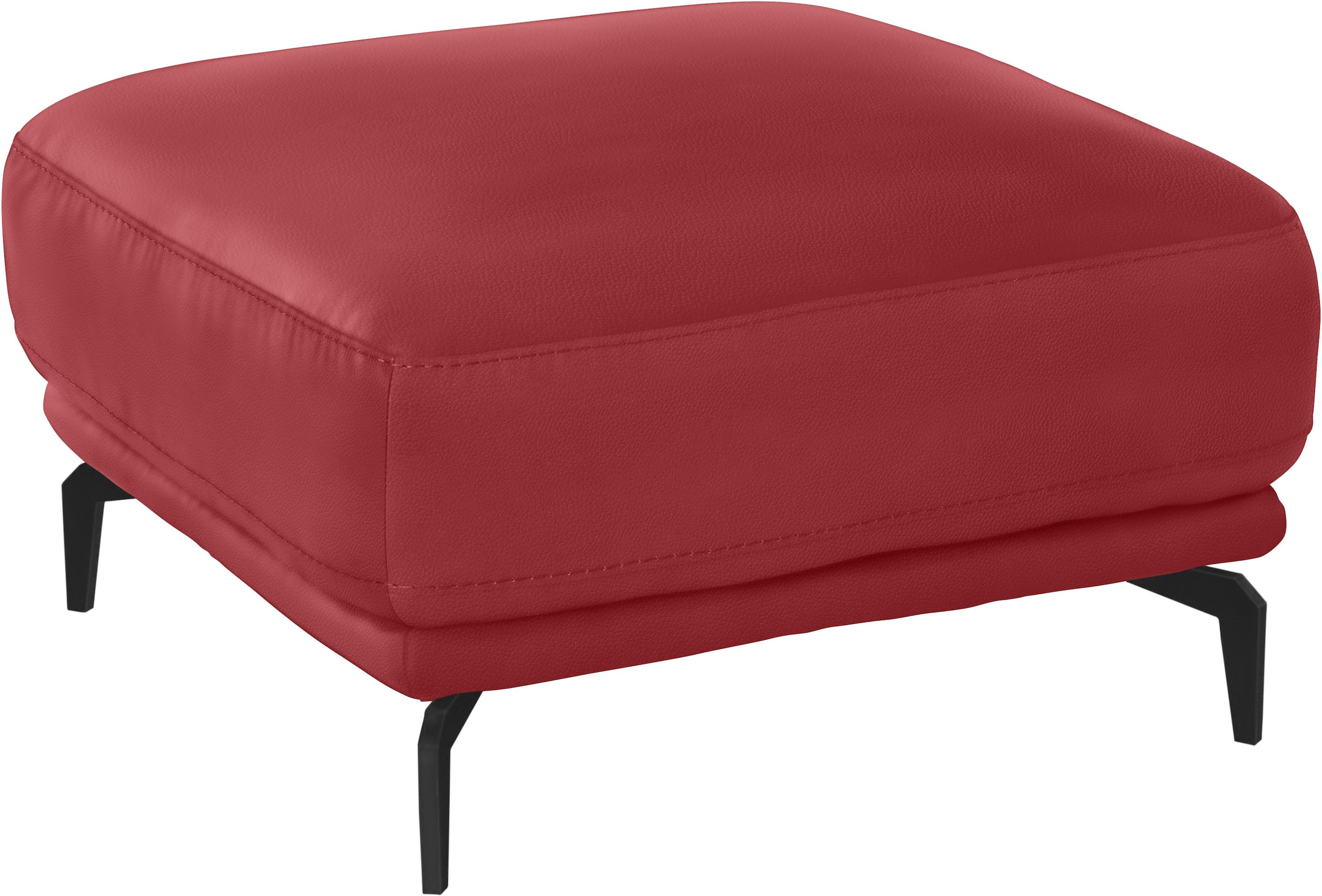 W.SCHILLIG Hocker »montanaa« mit Metallfüßen in Schwarz pulverbeschichtet, Breite 71 cm