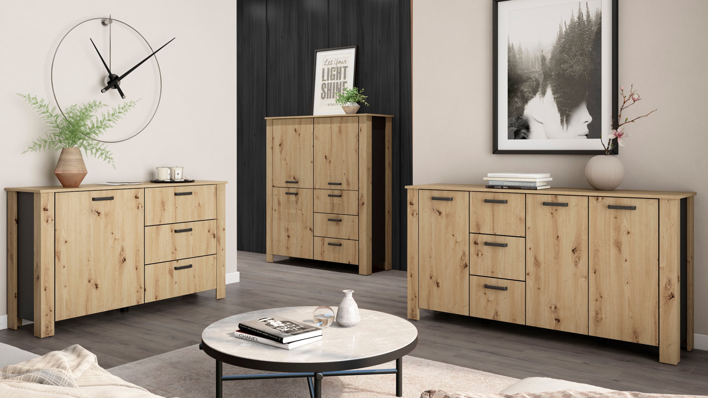byLIVING Sideboard »Faro« 1 Stk. tlg. moderne Kommode in verschiedenen Farben verfügbar, 160cm.