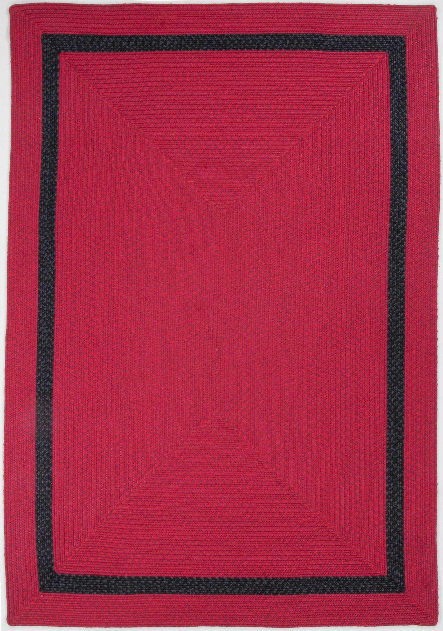 Gino Falcone Flachgewebe, geeignet rechteckig, und »Benito«, Farben, Teppich Uni Outdoor In- mit Bordüre