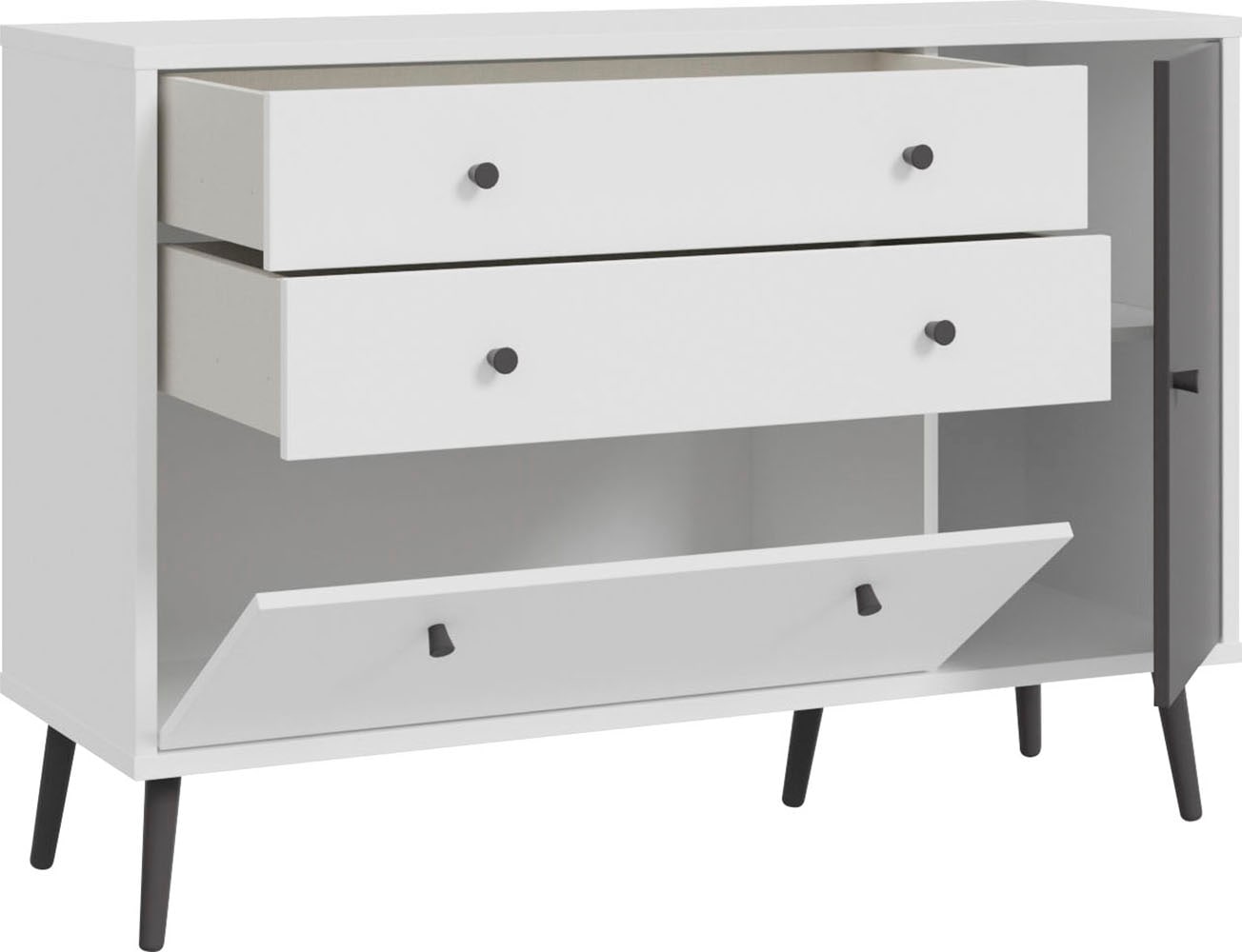 FORTE Sideboard »Harllson EasyKlix by Forte«, die neue geniale Art Möbel aufzubauen