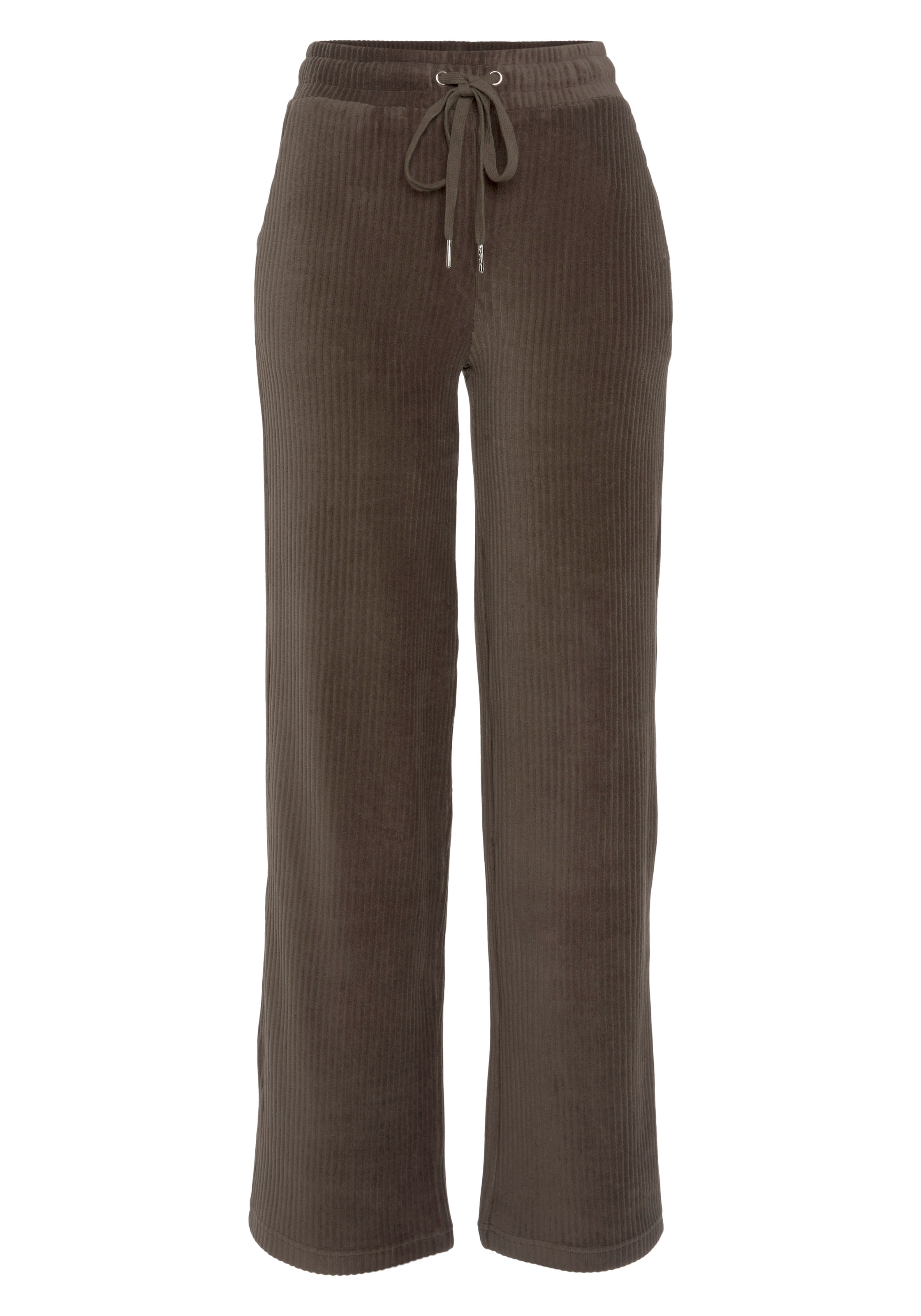 Vivance Homewearhose, mit breiter elastischen Cord Struktur, Loungewear