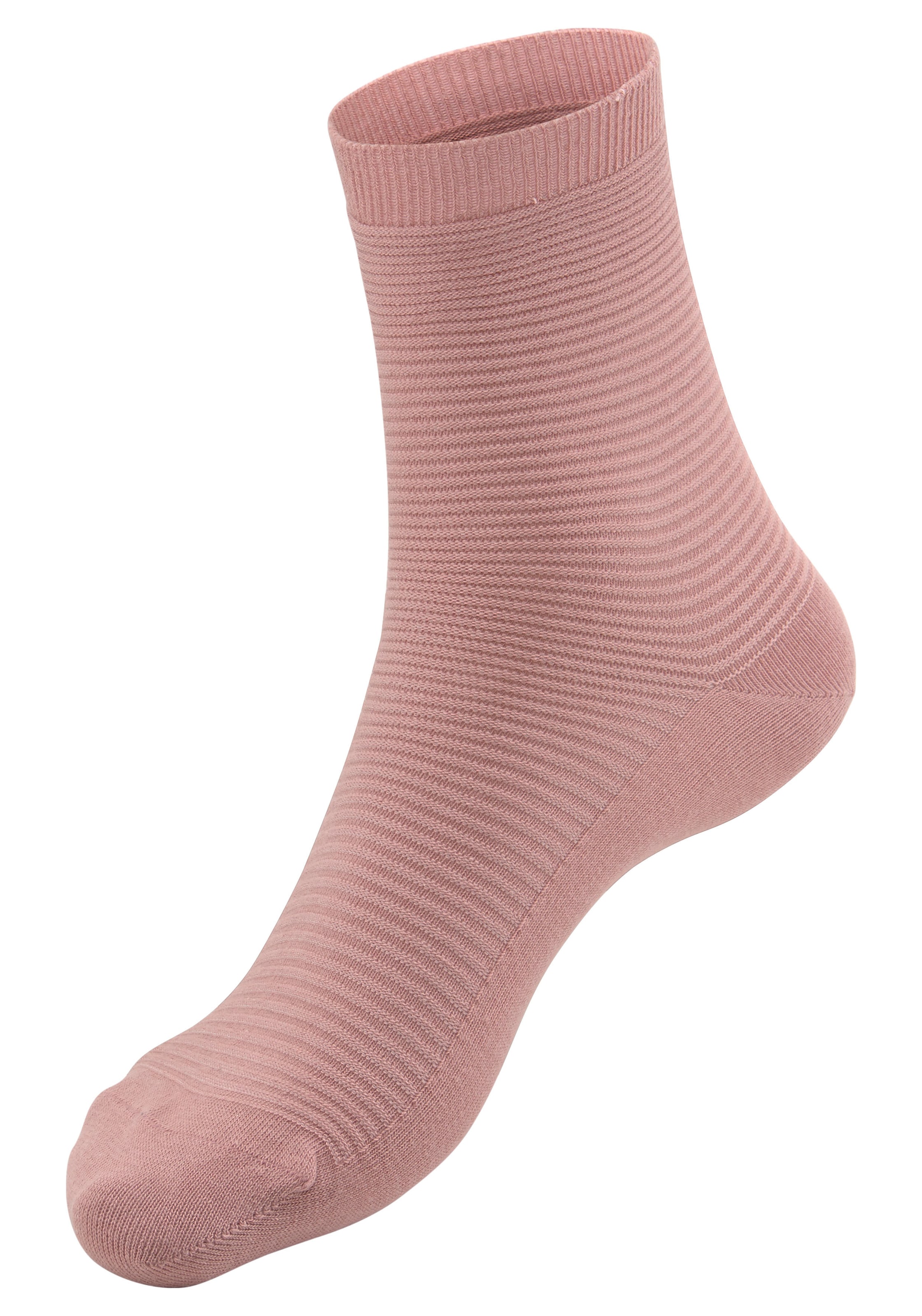 Bench. Basicsocken, (Packung, 6 Paar), in Rippstruktur