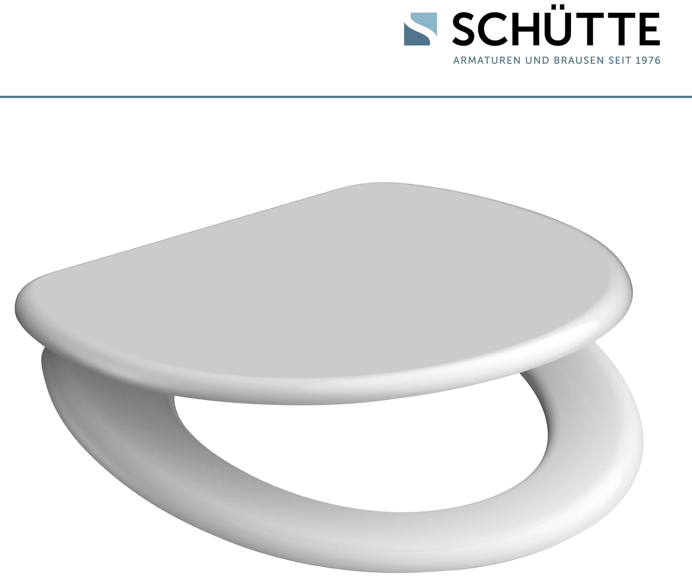Schütte WC-Sitz »WHITE«, Duroplast, mit Absenkautomatik