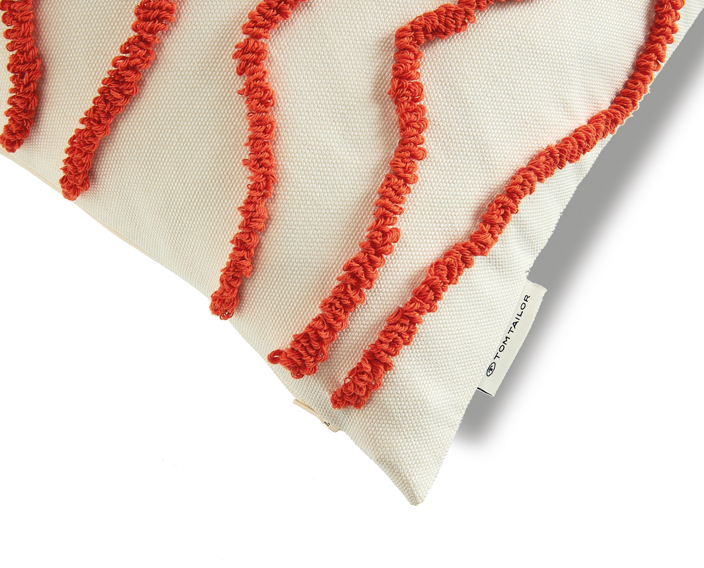 TOM TAILOR HOME Dekokissen »Wavy«, bestickt, mit hohem Baumwollanteil