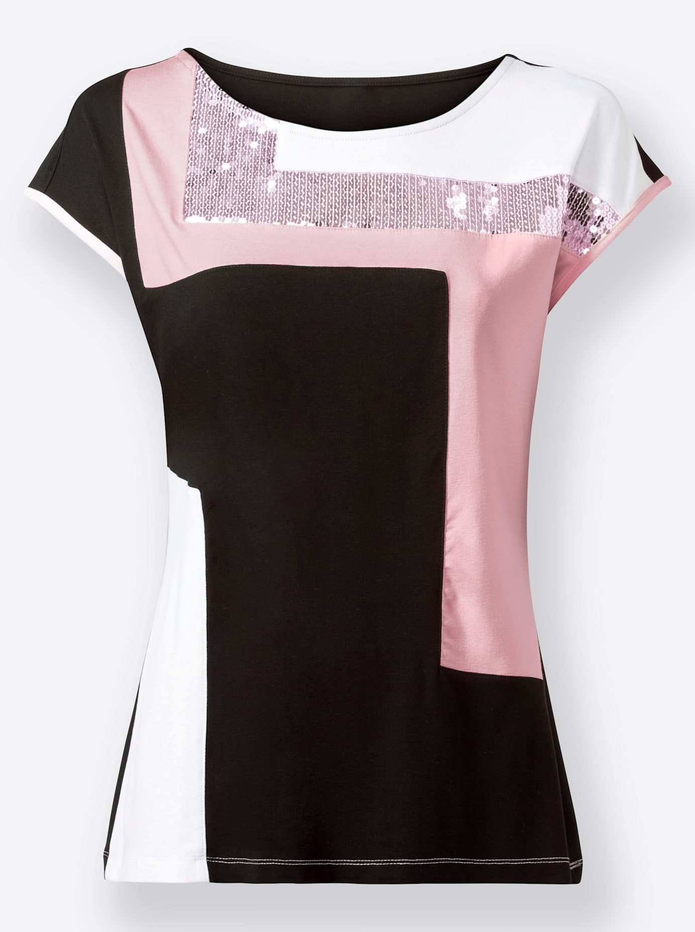 Inspirationen Kurzarmshirt »Patchshirt«, (1 tlg.)