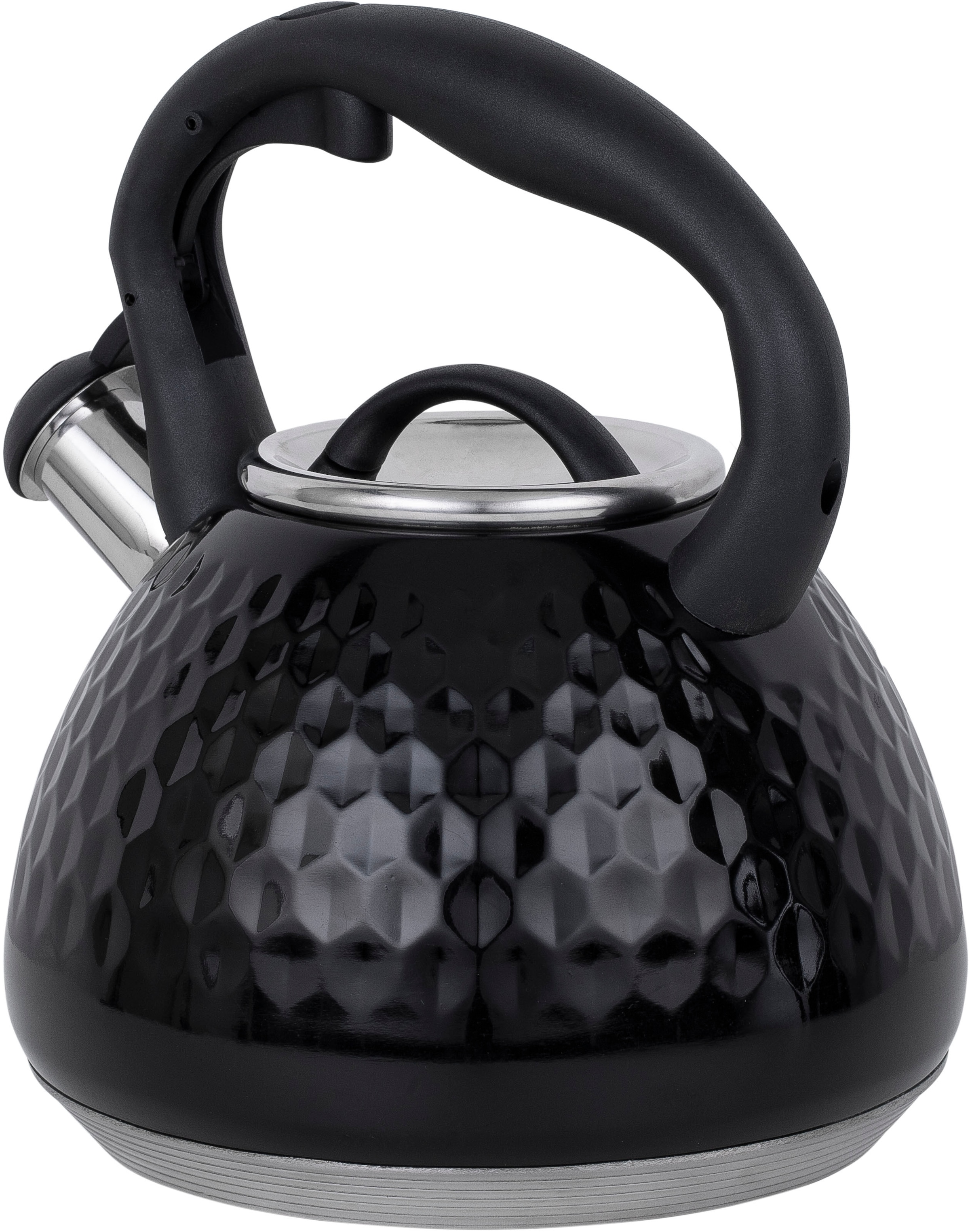 RESTO Kitchenware Wasserkessel »Aries, Flötenkessel 2,7 l, mit 3D-Design, im Geschenkkarton« 1 Stk. tlg. Edelstahl