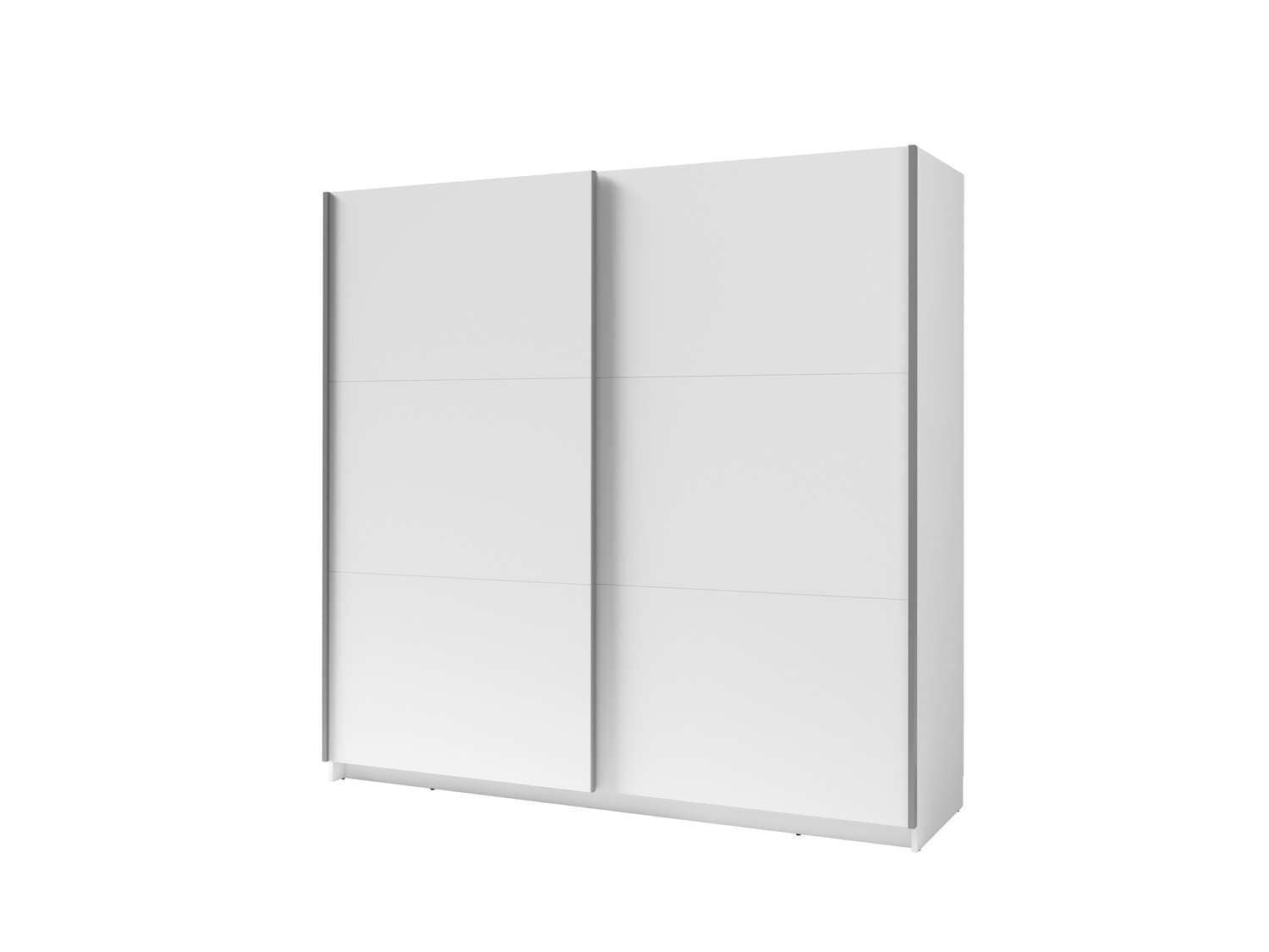 INOSIGN Kleiderschrank »Fresno Wäscheschrank mit 5 Einlegeböden und Kleiderstange«, Garderobe mit 2 Schwebetüren, B/H/T 200/207/62 cm