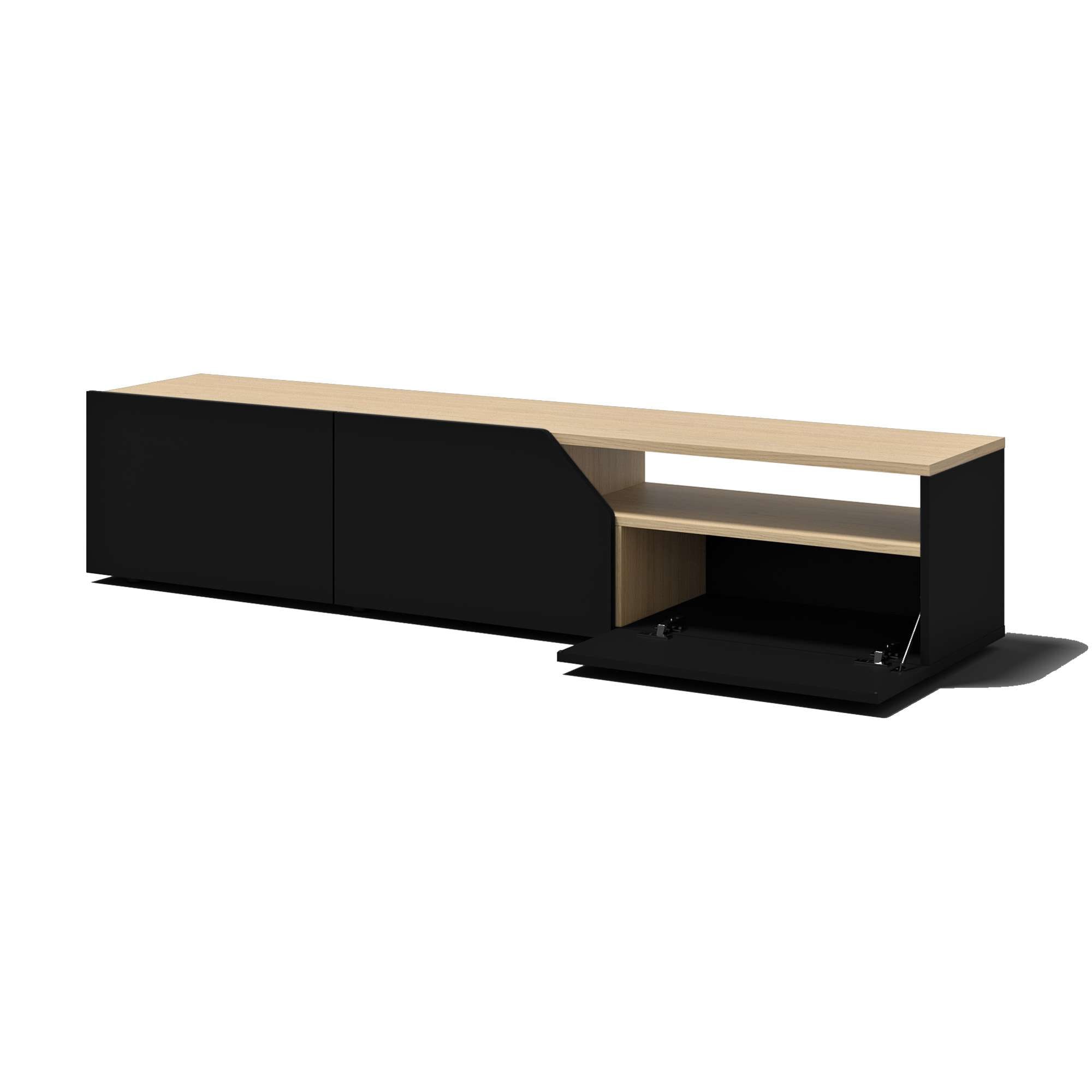 TemaHome TV-Bank »Verone TV Tisch, platsparendes Design, Lowboard,«, praktische Türen, offenes Fach, Breite 180 cm