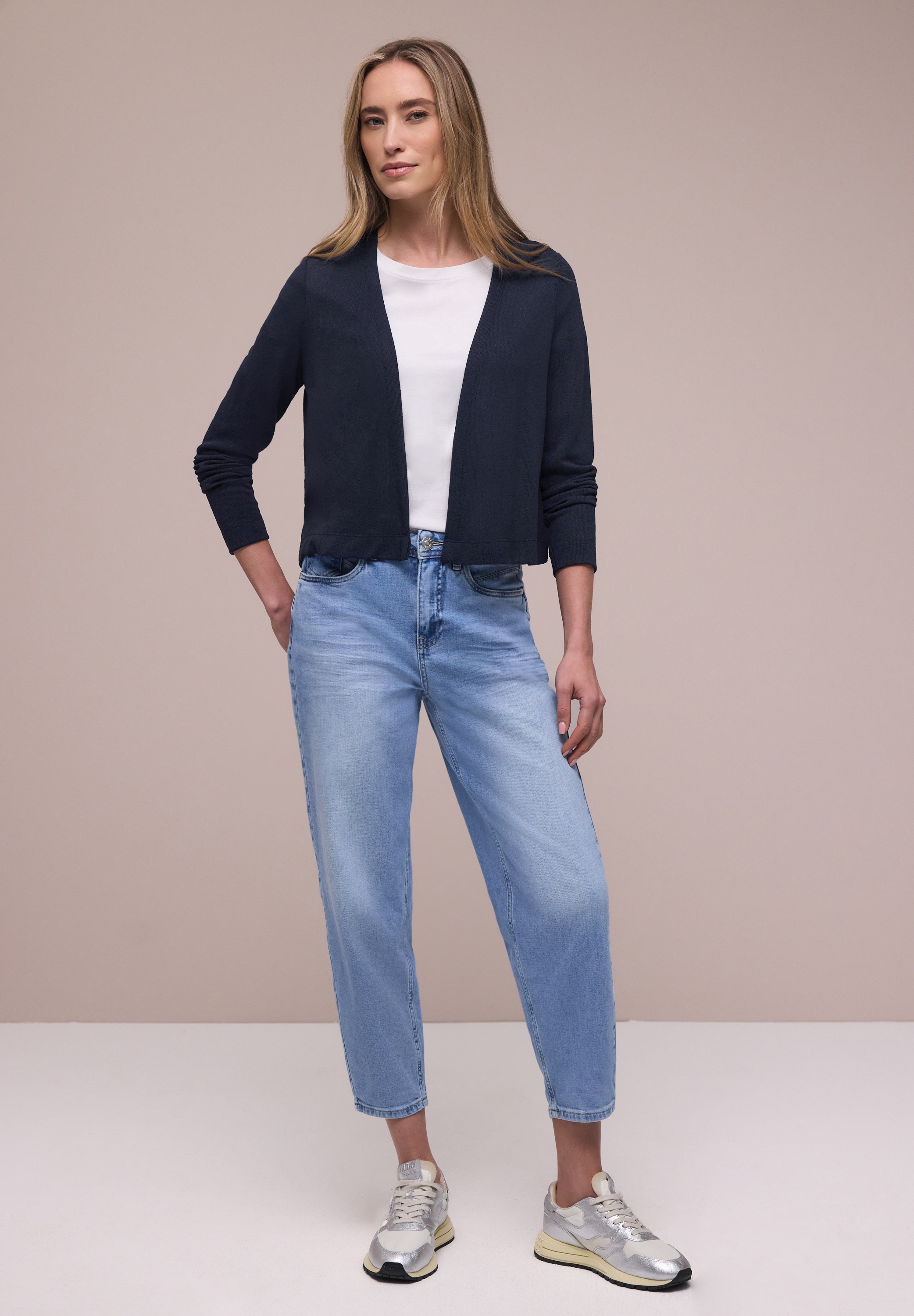 STREET ONE Strickjacke »Style Nette« in offener Passform