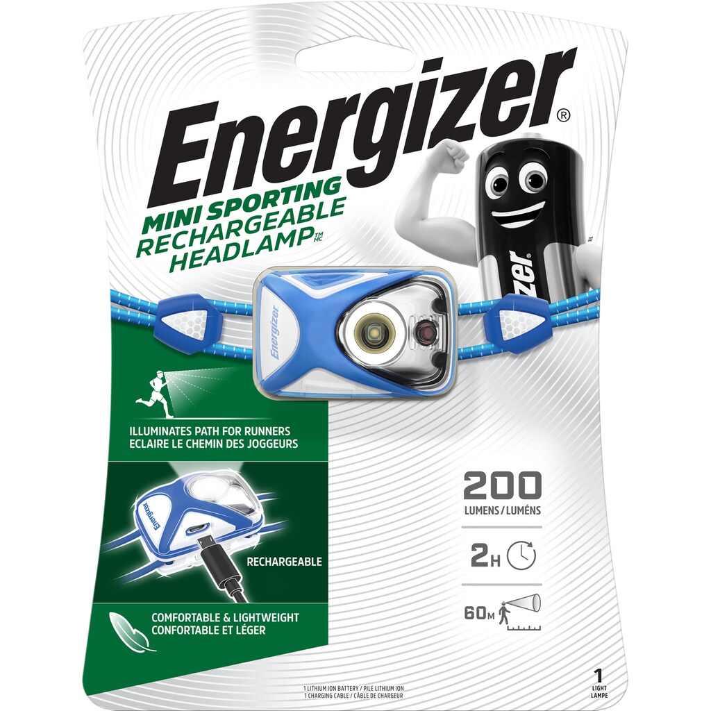 Energizer Kopflampe »Rechargeable Sport Headlight«
