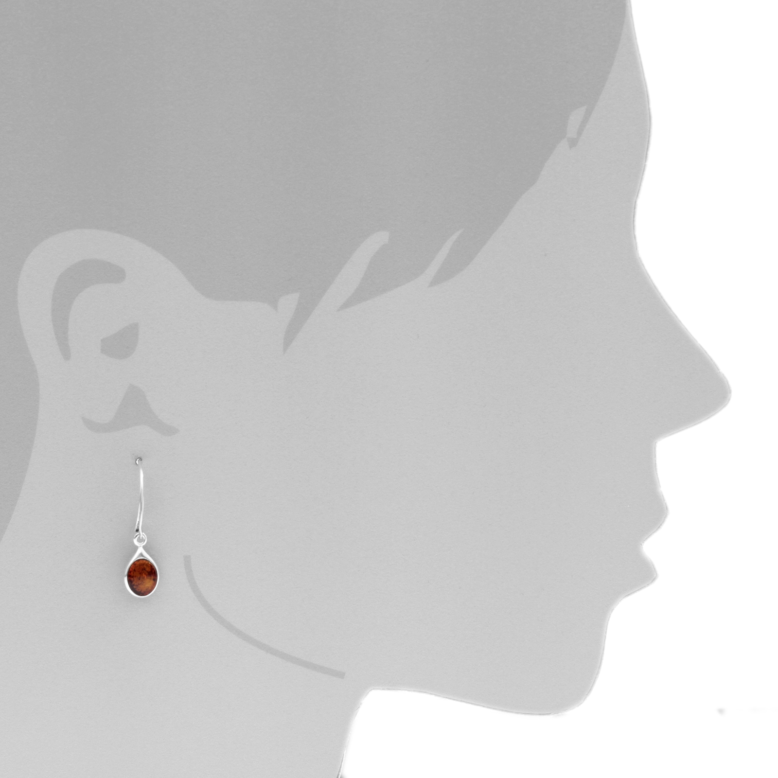 OSTSEE-SCHMUCK Paar Ohrhänger »- Canissa - Silber 925/000 - Bernstein«