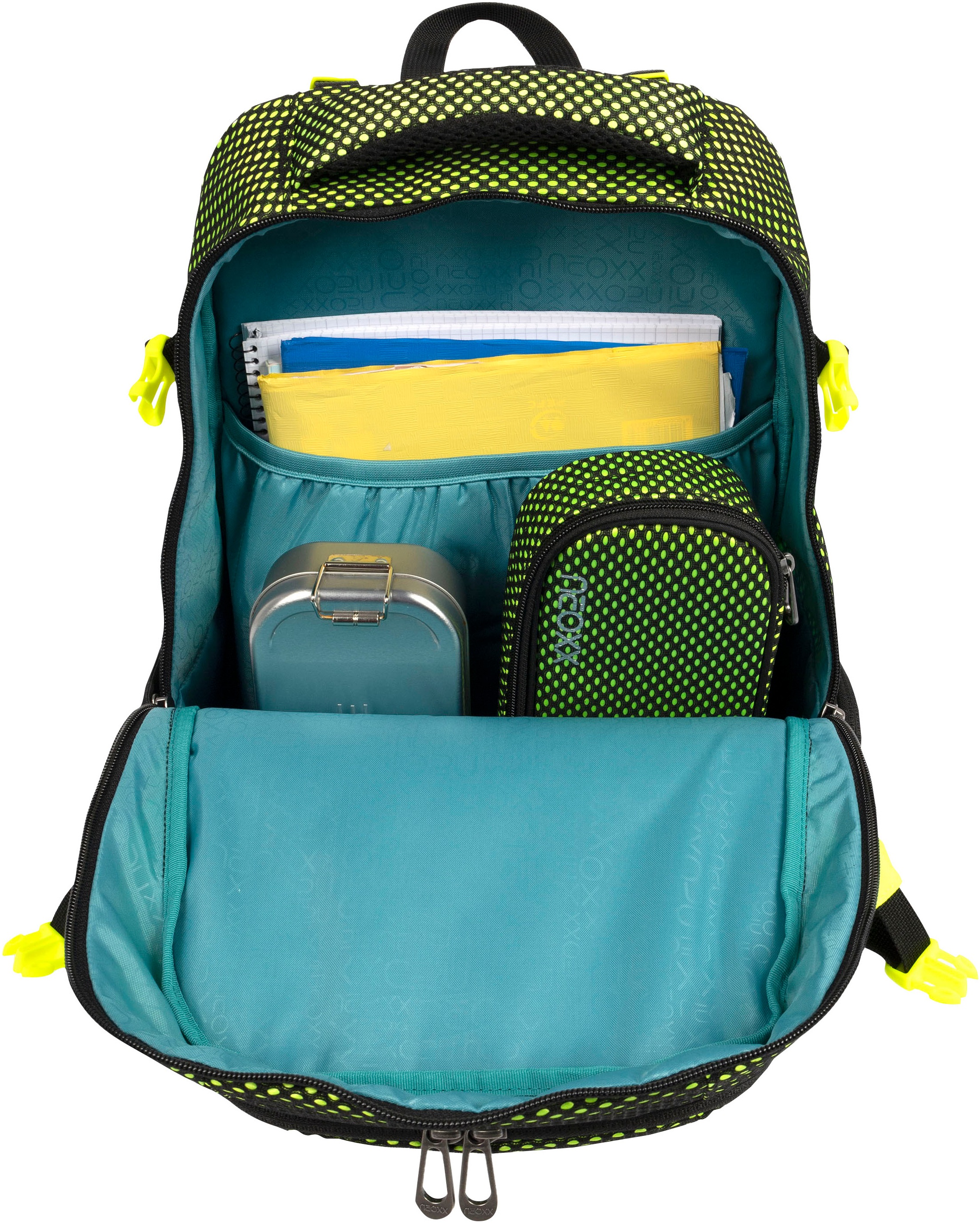 neoxx Schulrucksack »Active Pro, All about Neon«