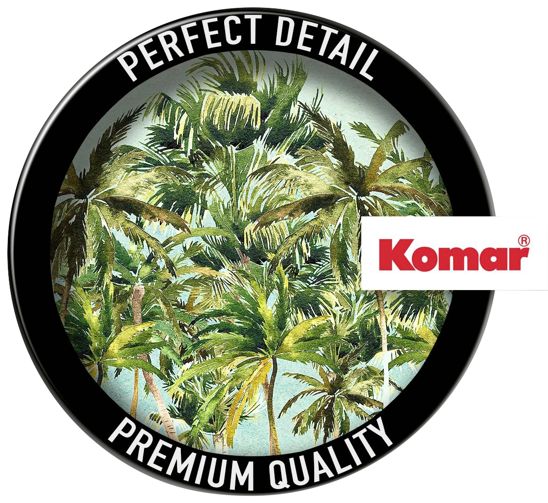 Komar Fototapete »Vlies selbstklebend - Coconut Trees - Größe 125 x 125 cm«, bedruckt, Wohnzimmer, Schlafzimmer