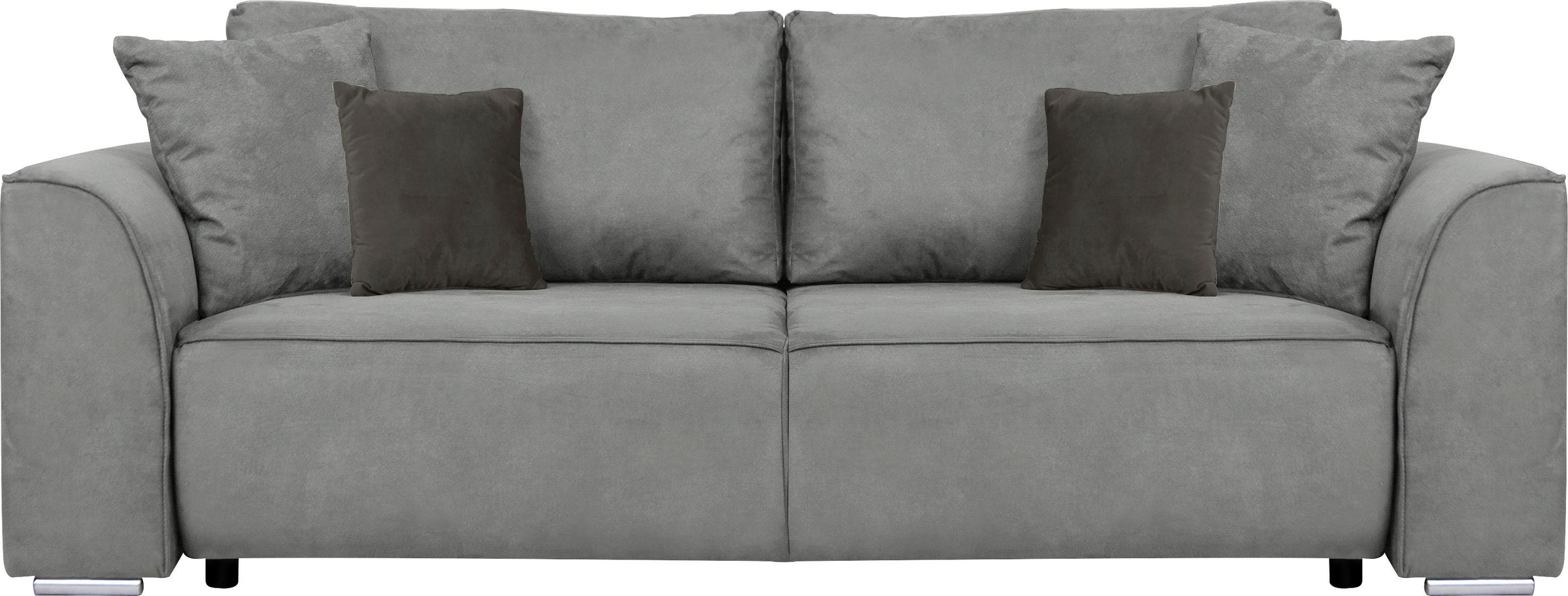 INOSIGN 3-Sitzer Beatrice Schlafsofa, wahlweise auch mit Bettfunktion und Bettkasten, incl. 2 Zierkissen