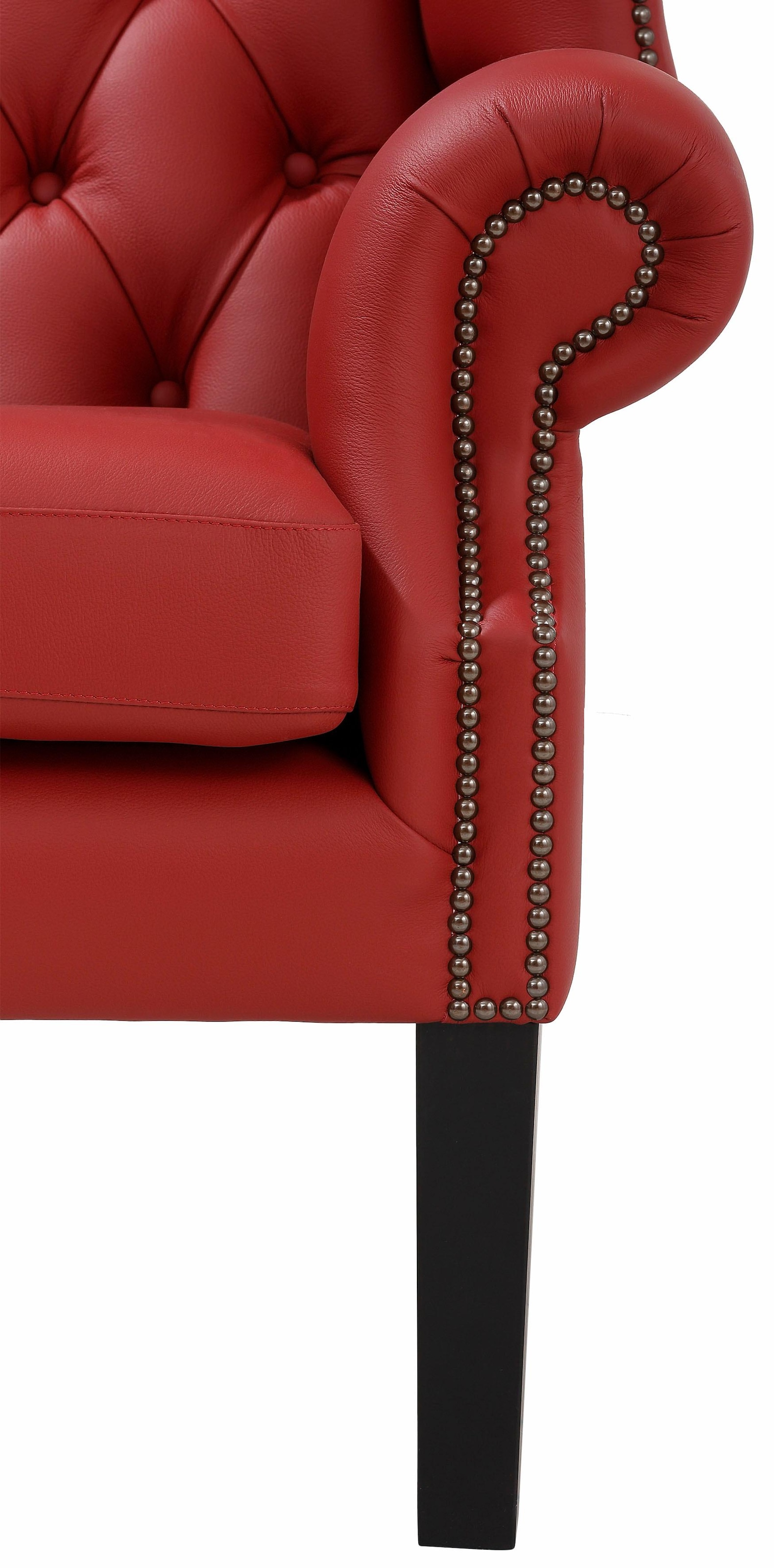 Home affaire Sessel »Bedford Ohrensessel Chesterfield«, mit aufwendiger Knopfheftung und geschwungenen Armlehnen