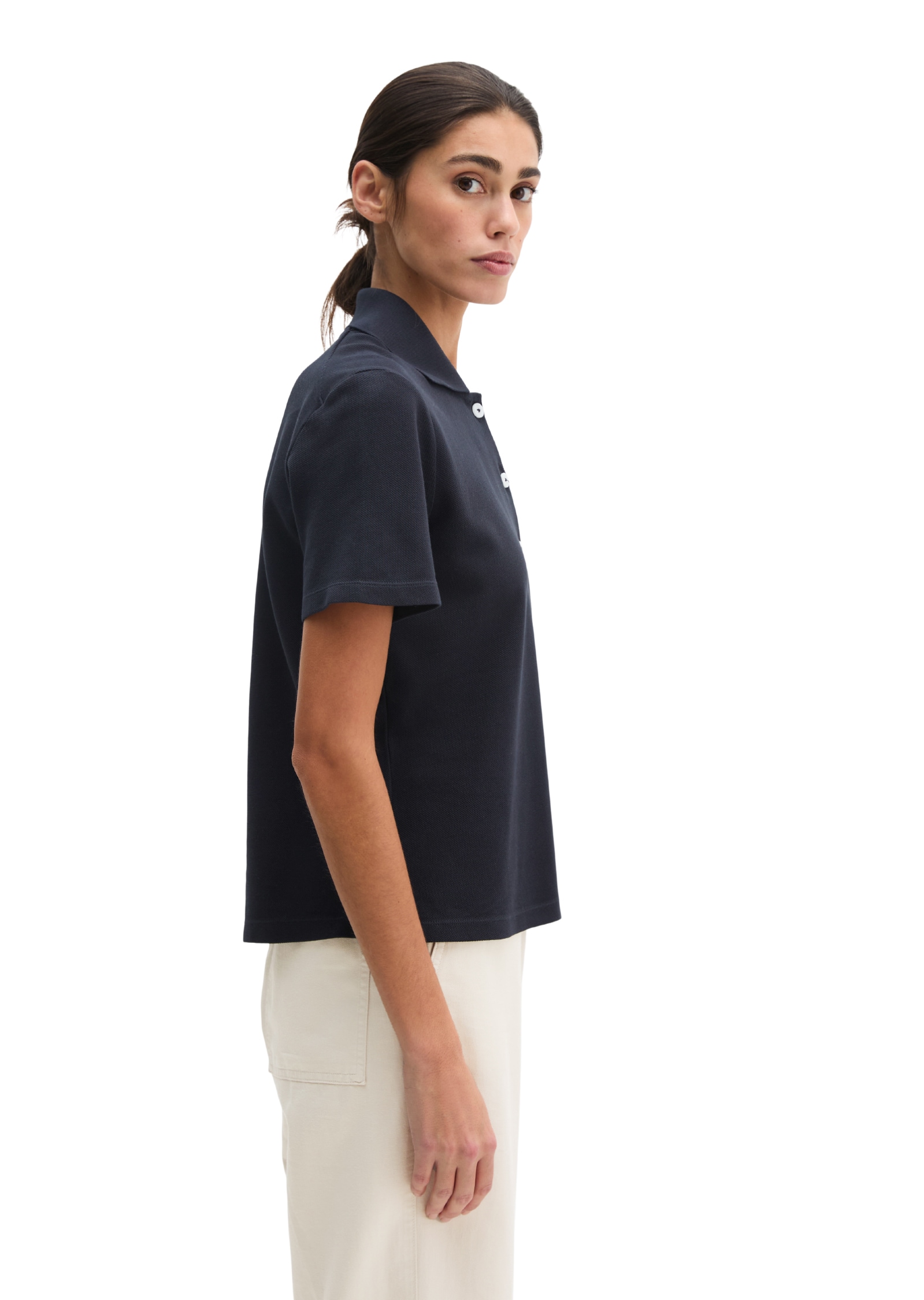 Marc O'Polo Poloshirt regular aus Garment-Dyed-Piqué-Jersey