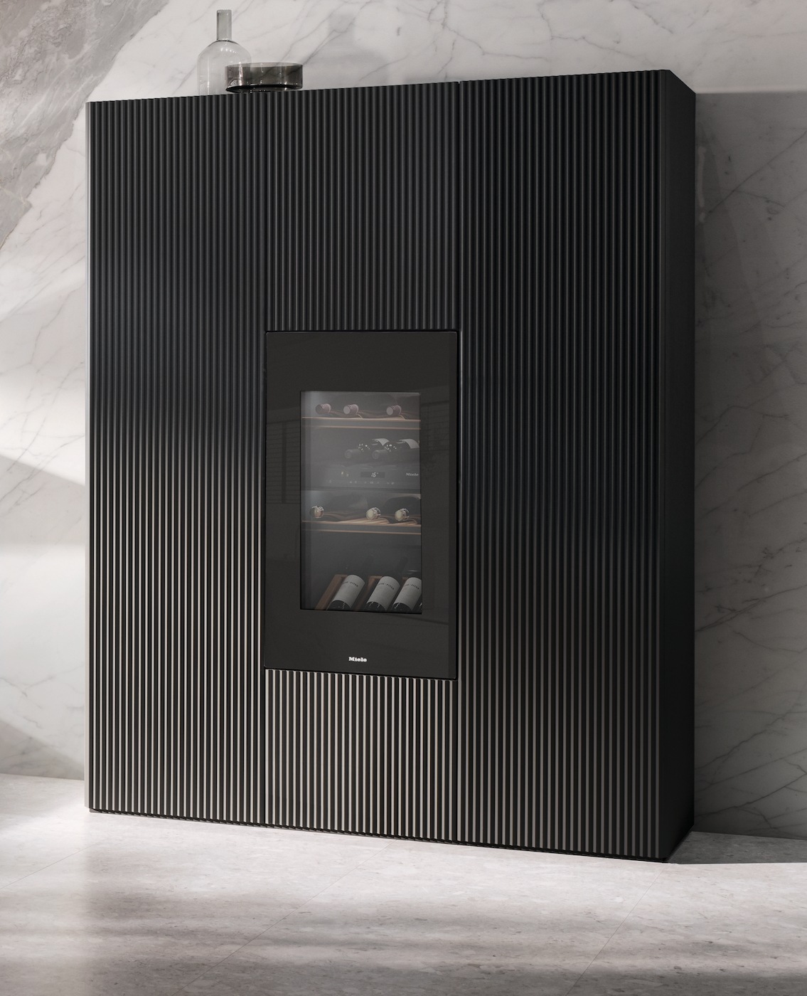 Miele Einbauweintemperierschrank »KWT 6422 iG-1 Obsidianschwarz«, für 33 St. Standardflaschen á 075l