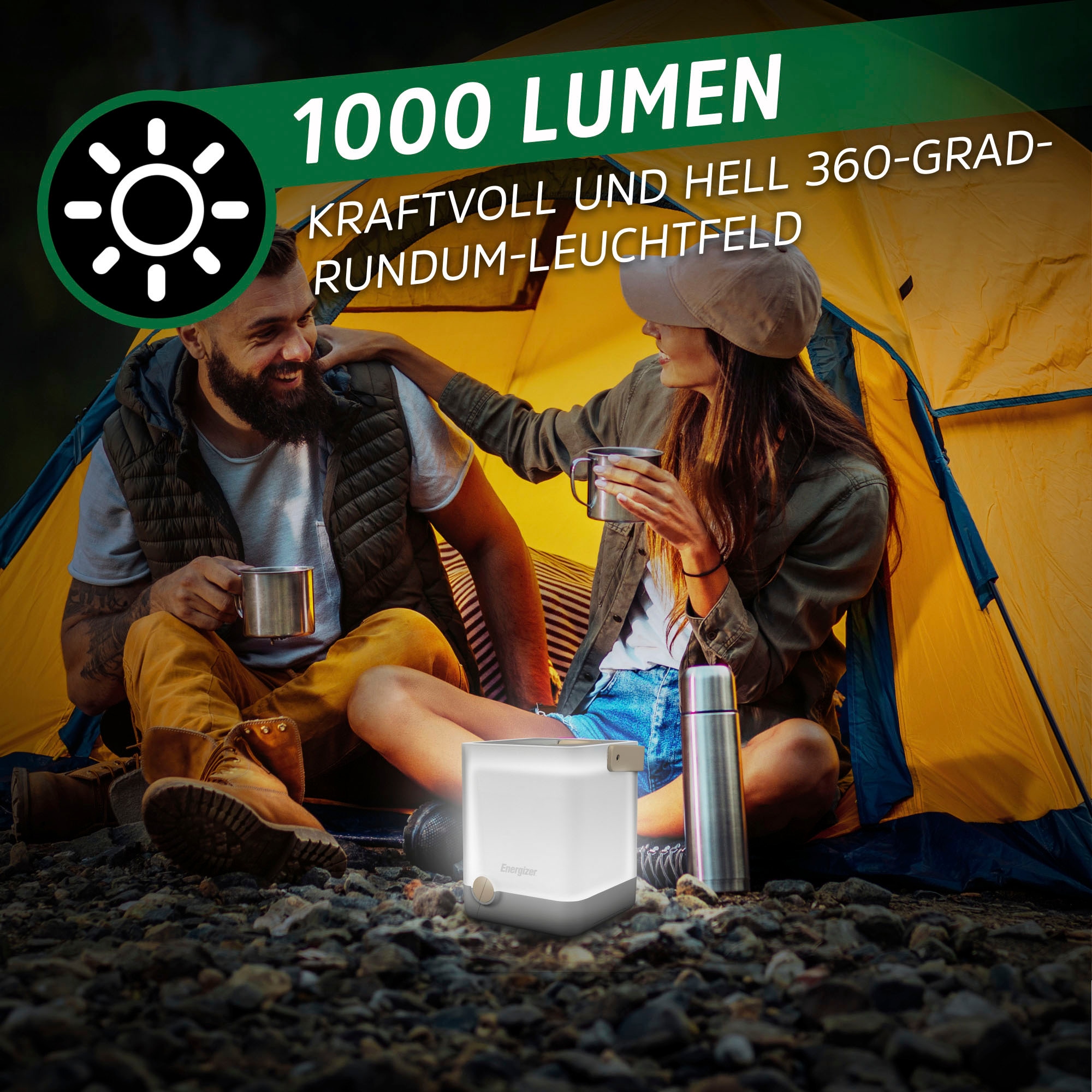 Energizer Laterne »Hybrid Power Light Cube«, Camping-Outdoorlampe/Leuchte/Laterne