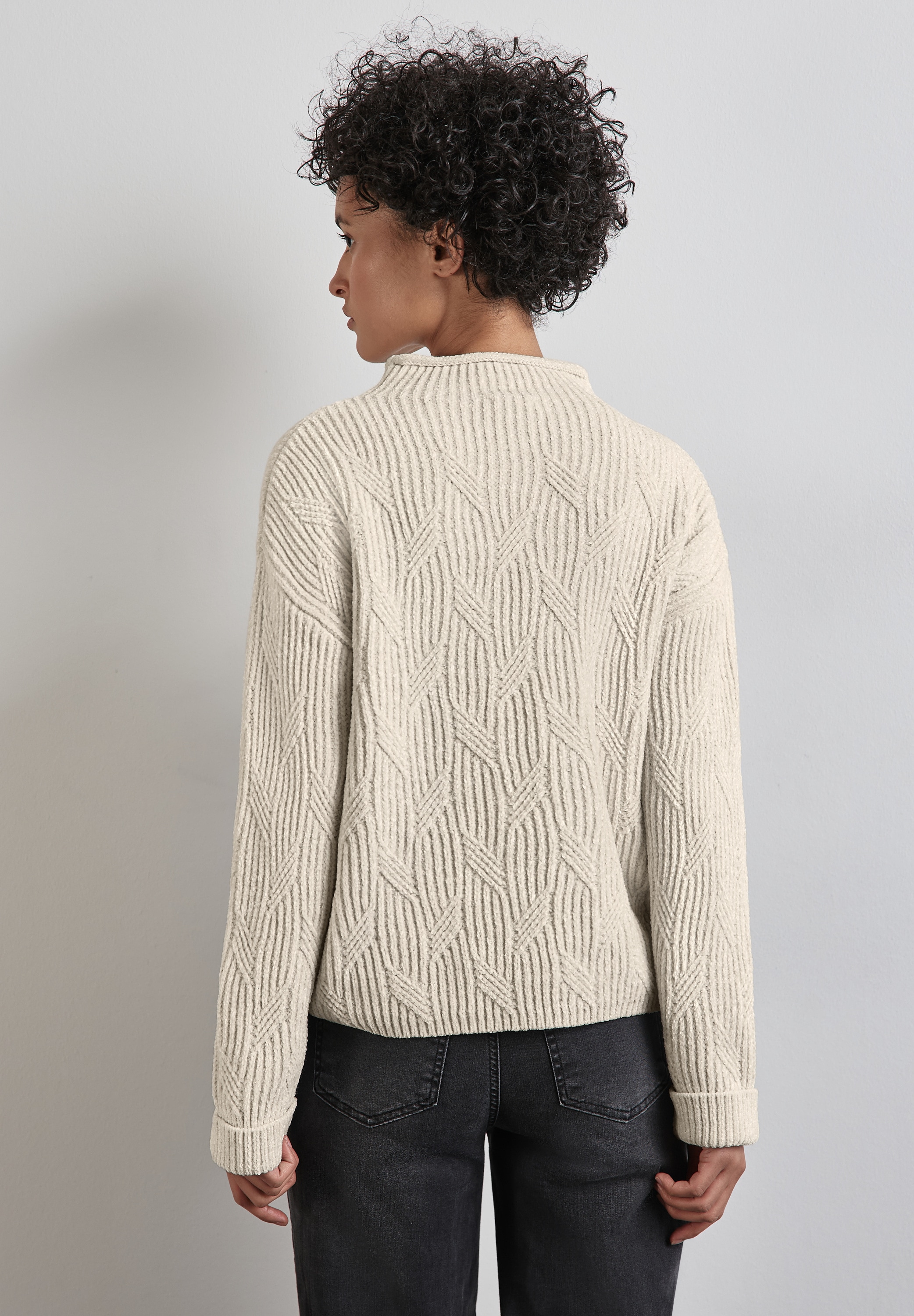 STREET ONE Strickpullover, mit Struktur Muster