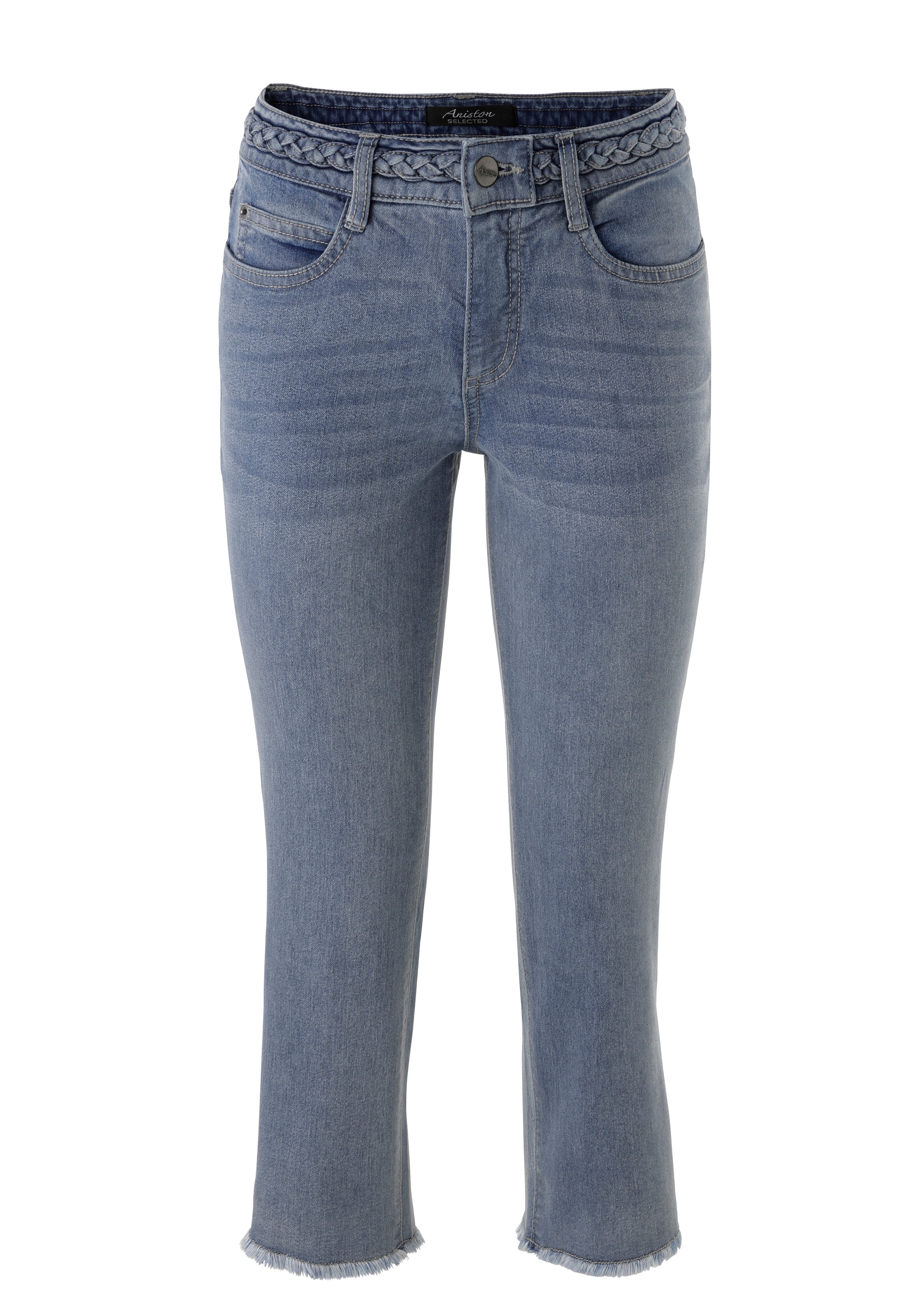 Aniston SELECTED 7/8-Jeans mit leicht ausgefranstem Beinabschluss - NEUE KOLLEKTION