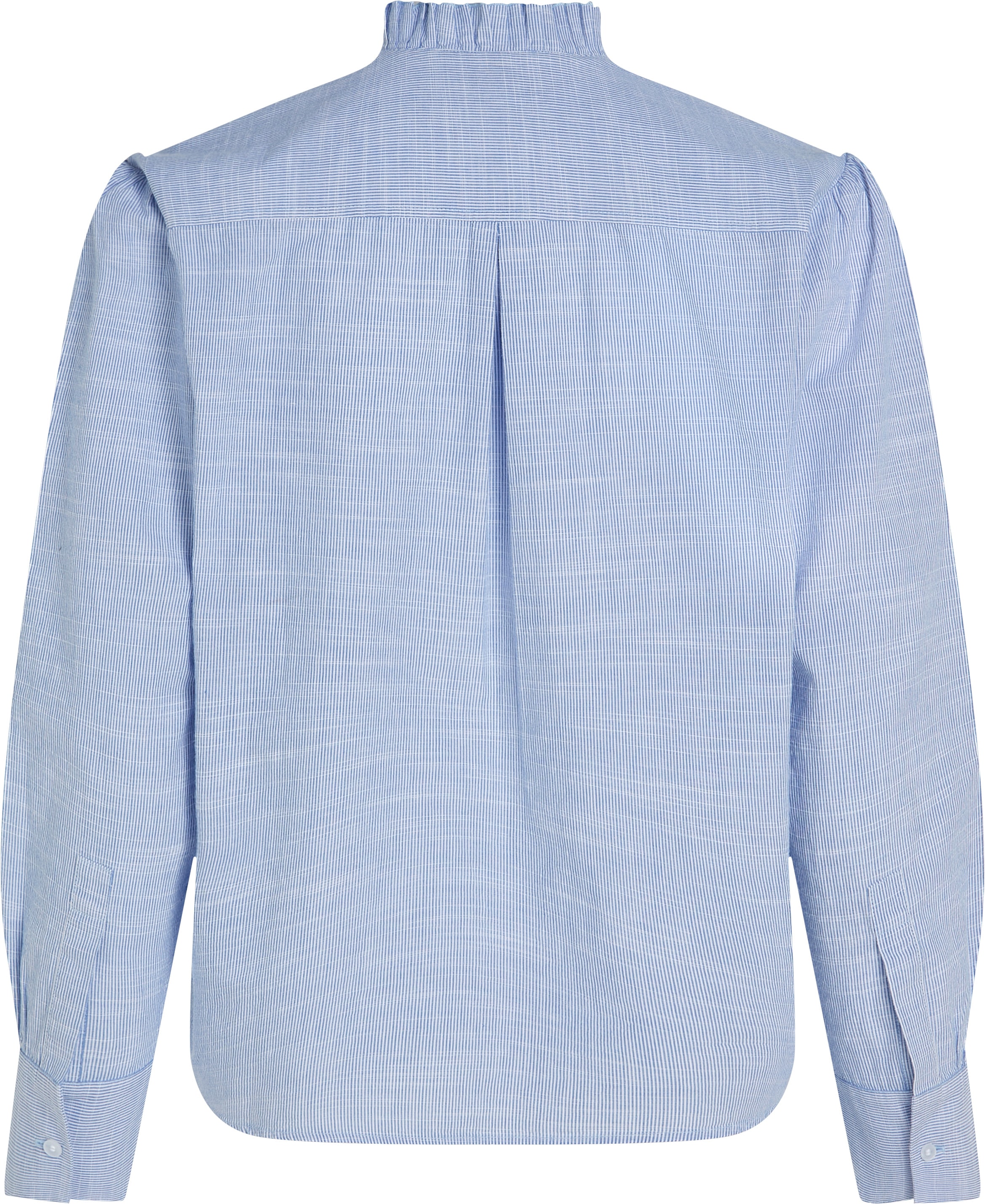 Tommy Hilfiger Hemdbluse »COTTON STP RUFFLE RELAXED SHIRT«, mit Rüschen-Besätze