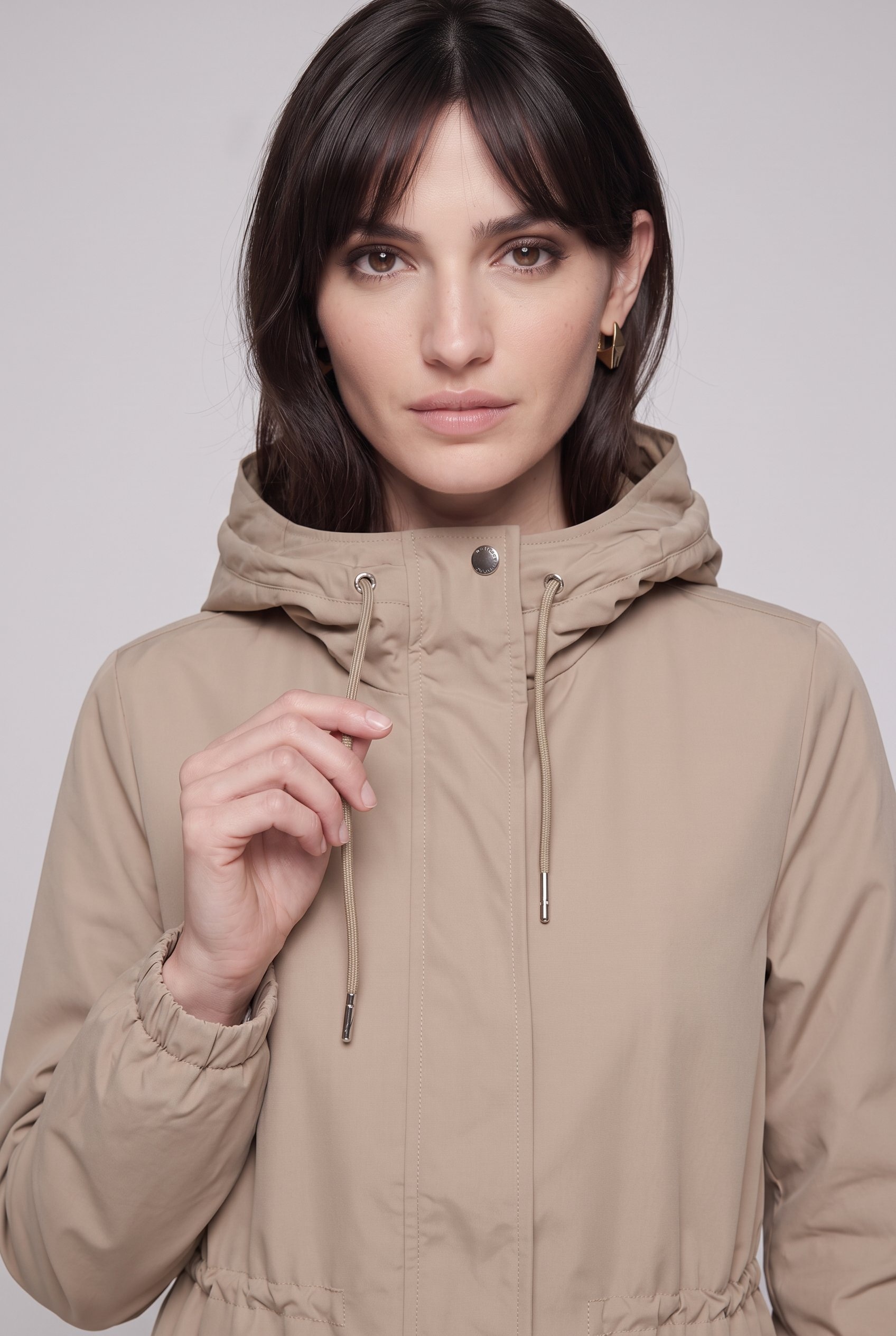 ONLY Parka »ONLASTA LIFE STRING PARKA OTW« mit Kapuze Kunstfaser