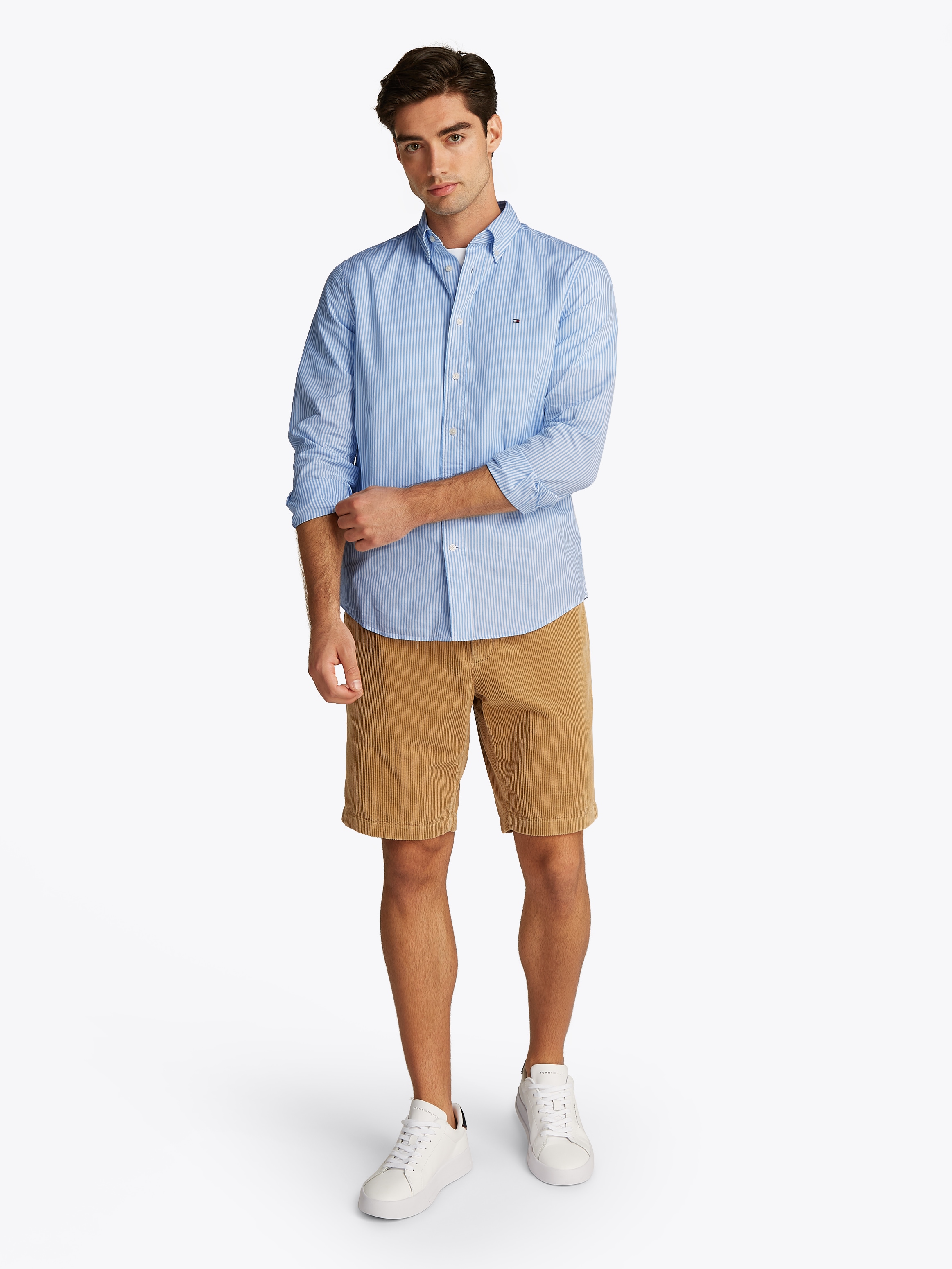Tommy Hilfiger Langarmhemd »FLEX POPLIN CLASSIC STP RF SHIRT«, mit Sreifenmuster