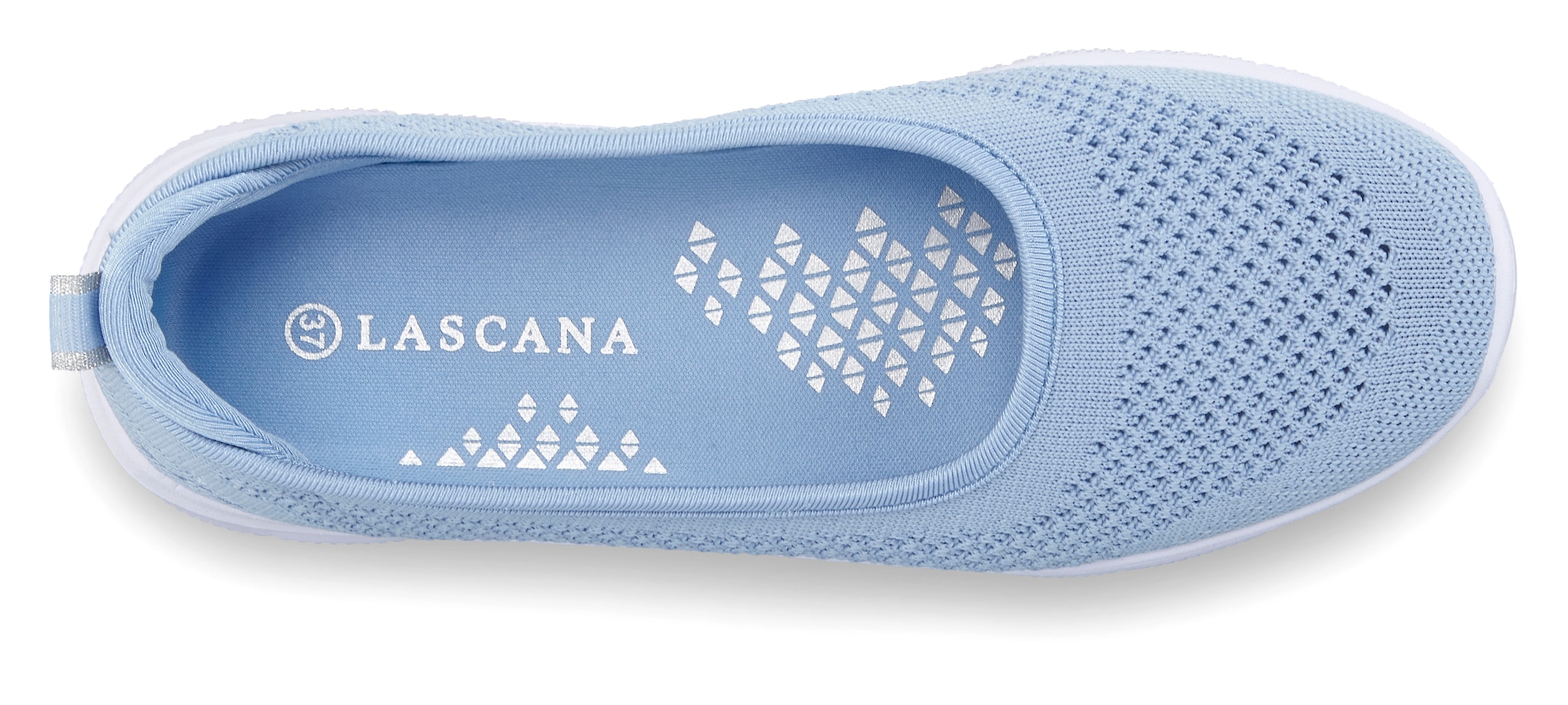 LASCANA Sneaker Ballerinas, ultraleichter Slipper, Slip-On-Sneaker, Freizeitschuh VEGAN